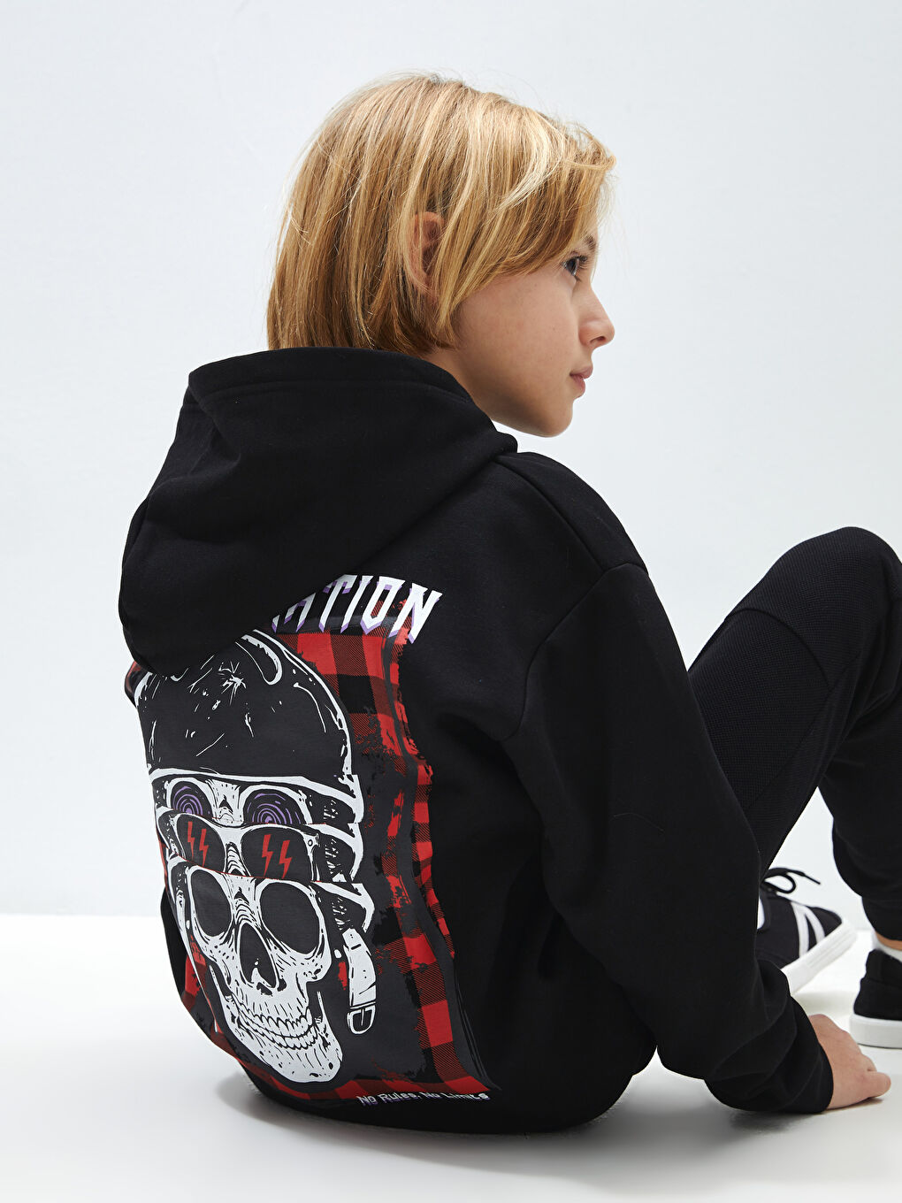Baby boy black hoodie hotsell