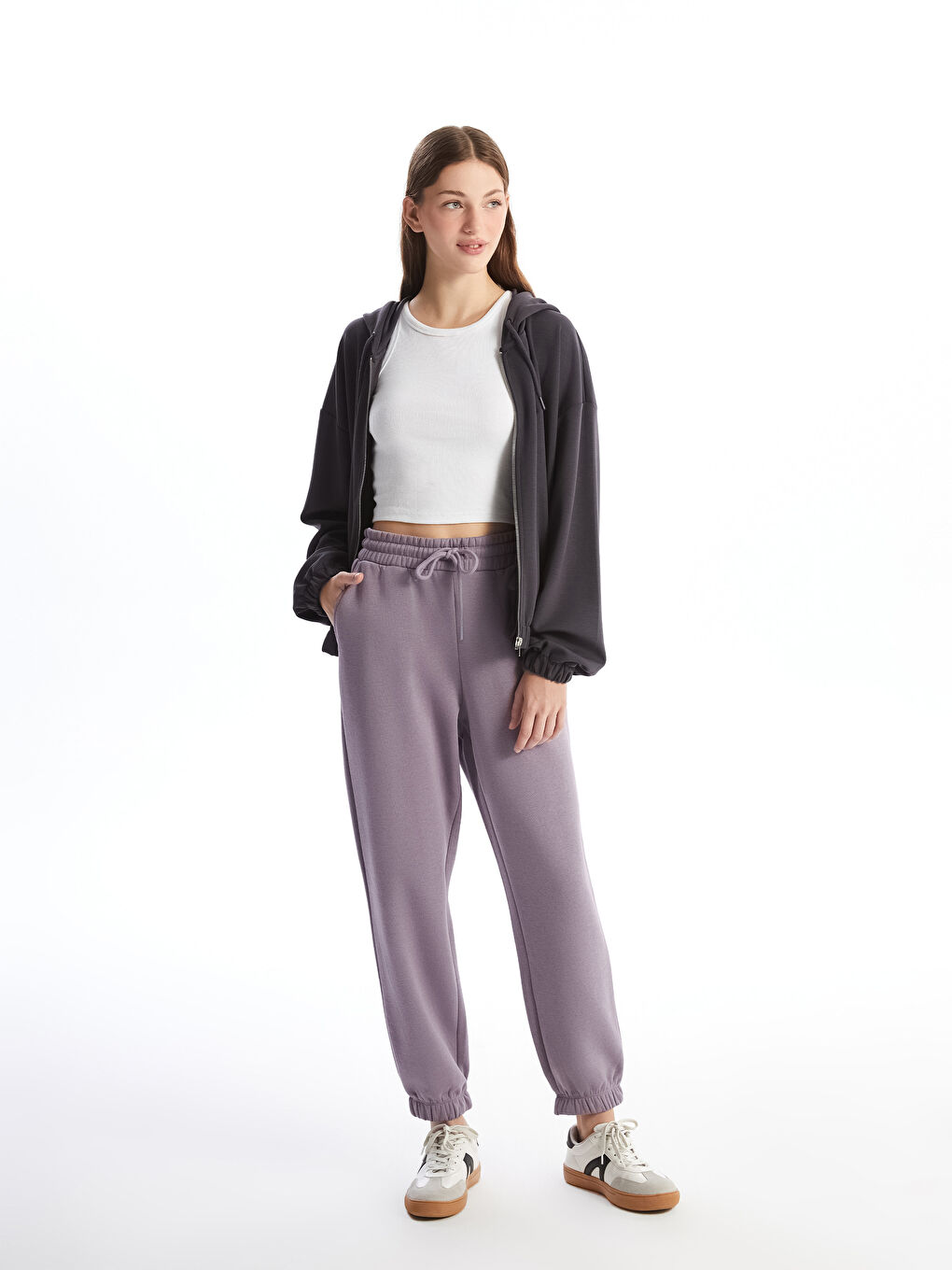 Elastic Waist Women s Thick Jogger Sweatpants W3IK16Z8 H9L W3IK16Z8 H9L LC Waikiki