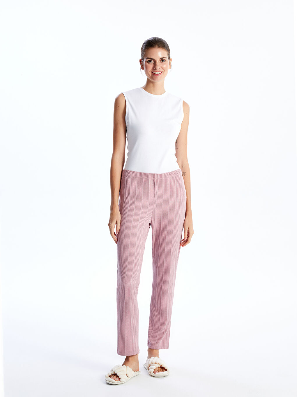 Women s Plain Pajama Bottoms with Elastic Waist W3IV75Z8 VY5 W3IV75Z8 VY5 LC Waikiki