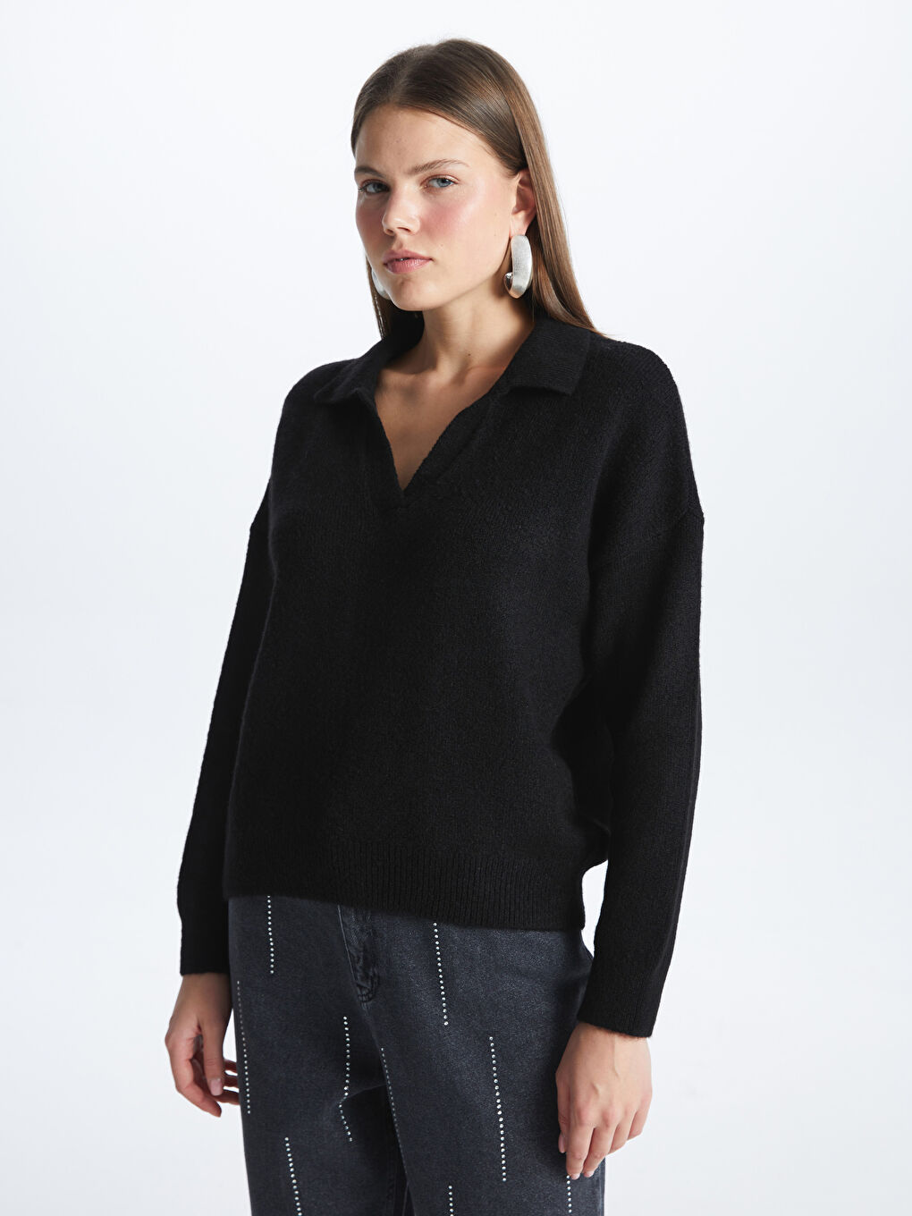 Oversized polo deals jumper