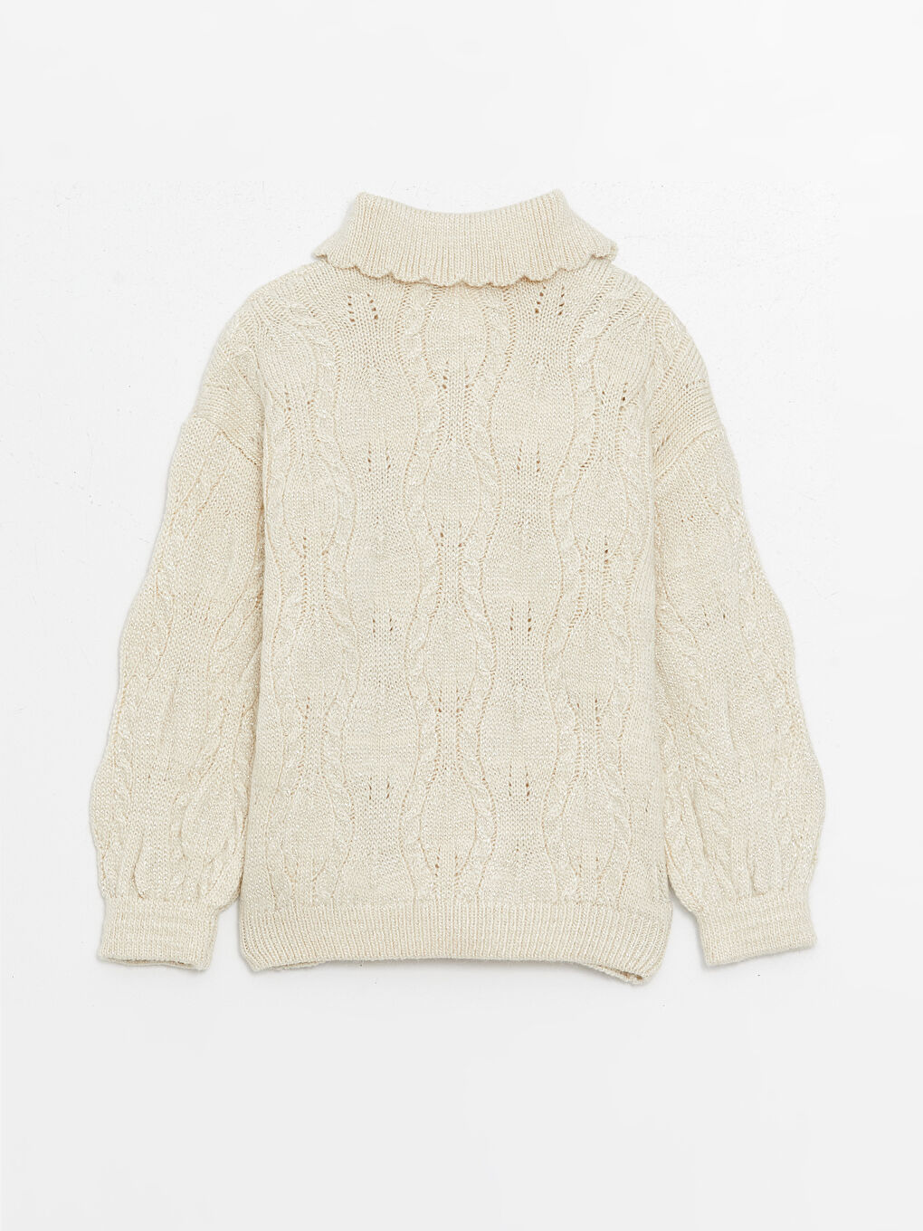 LC WAIKIKI Shirt Collar Self-patterned Long Sleeve Baby Girl