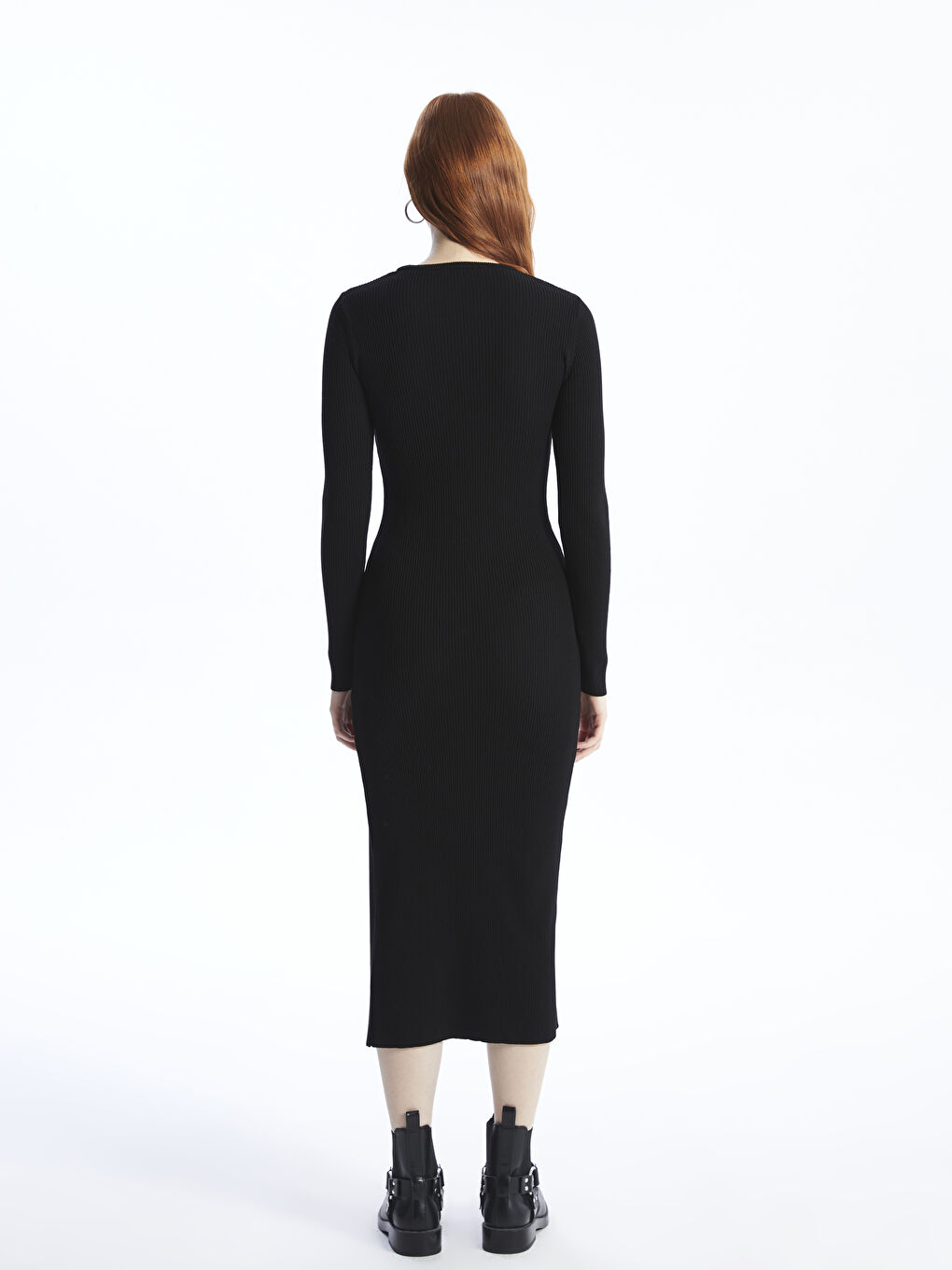 【セール】 福袋 の通販 Crew Dress Bodycon Women's Sleeve Long Straight Neck スーツ・フォーマル・ドレス
