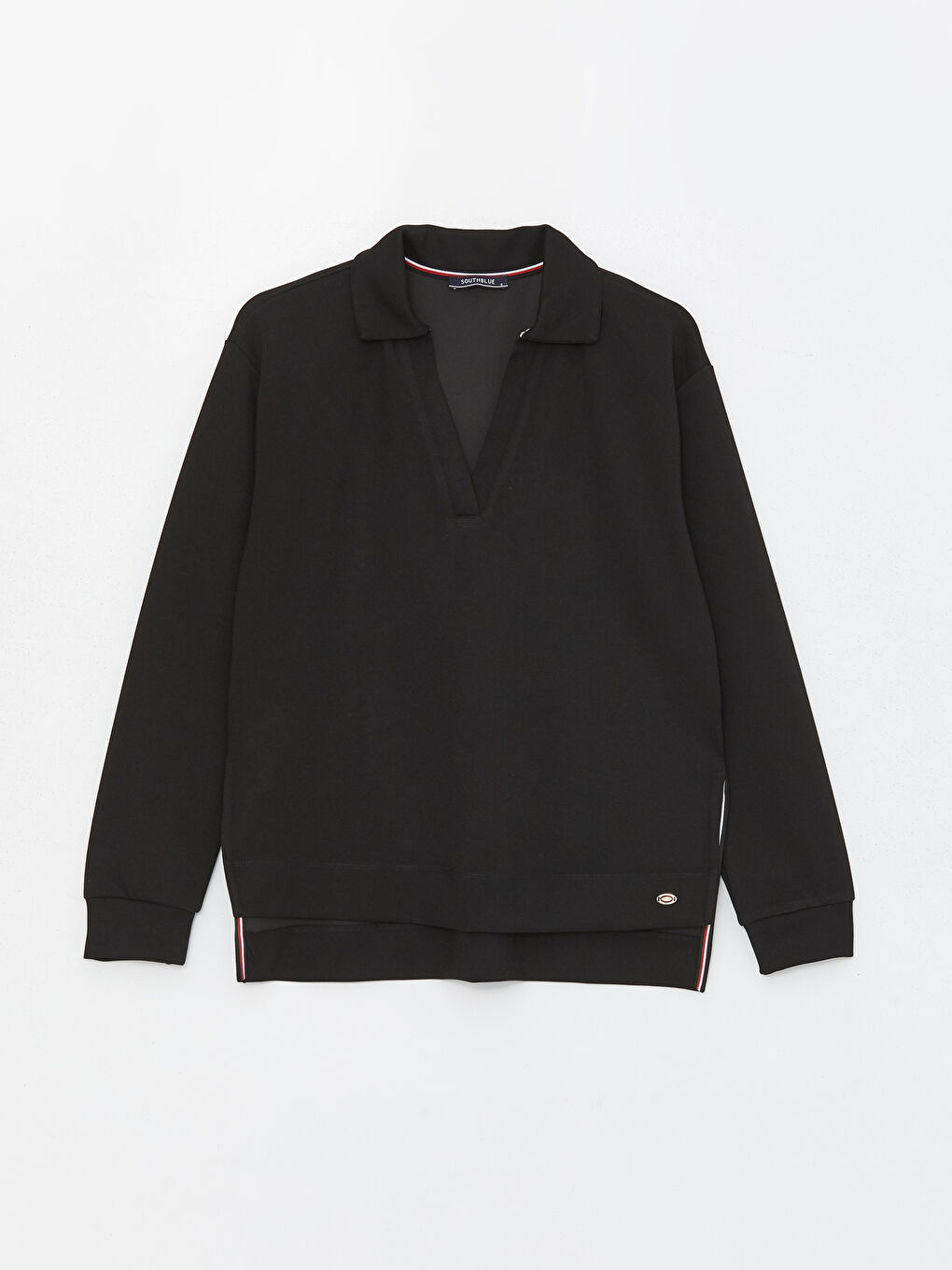 グランドセール Straight Neck Polo Long -W3KC27Z8 Sweatshirt Women's Sleeve クレンジング/メイク落とし
