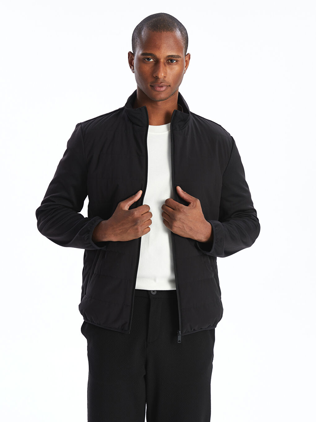 Slim Fit Shirt Collar Men's Coat -S21680Z8-RFG - S21680Z8
