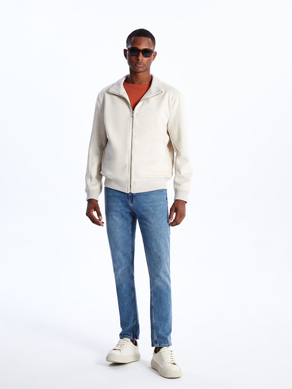 SWOPPER 赤 LCWAIKIKI Classic Standard Fit Funnel Neck Men's Coat
