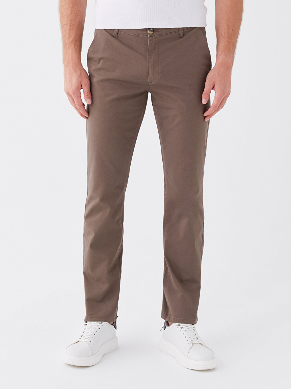 Standard Pattern Men's Chino Trousers -S40158Z8-KDE - S40158Z8-KDE - LC  Waikiki
