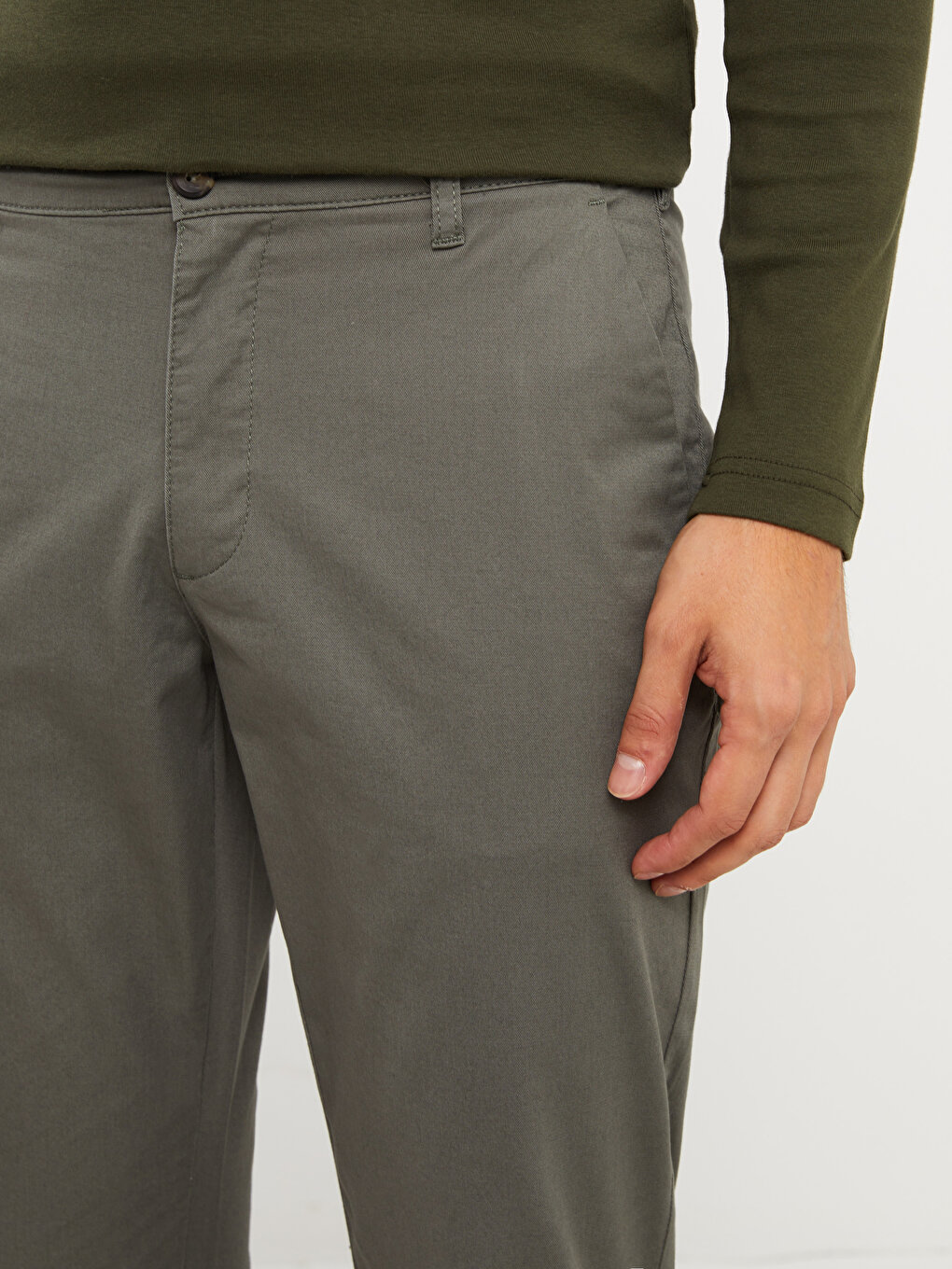 Standard Pattern Men's Chino Trousers -S40158Z8-P5X - S40158Z8-P5X - LC  Waikiki