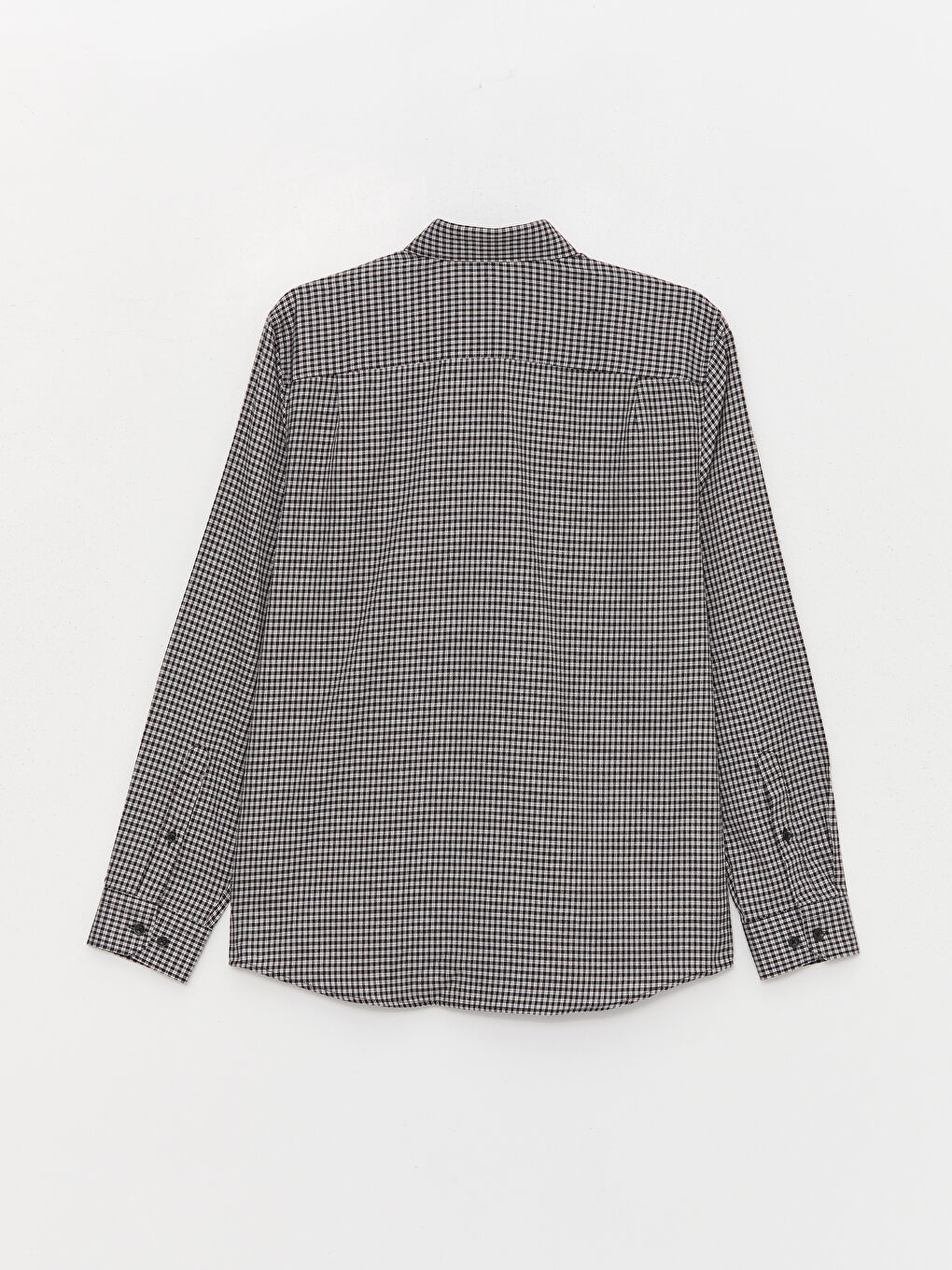 Regular Fit Long Sleeve Plaid Gabardine Men's Shirt -S40283Z8-LKX -  S40283Z8-LKX - LC Waikiki