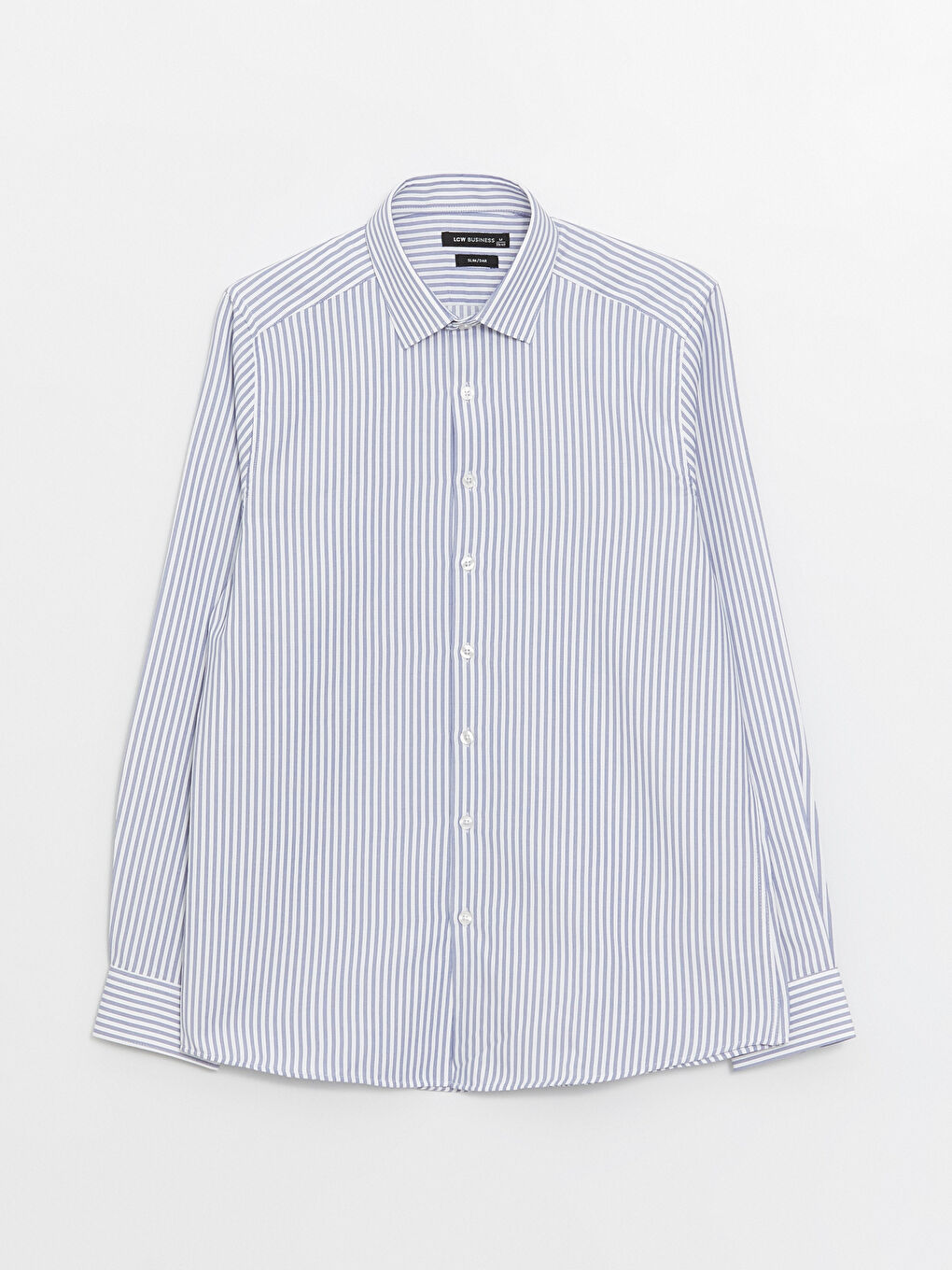Slim Fit Long Sleeve Striped Dobby Men