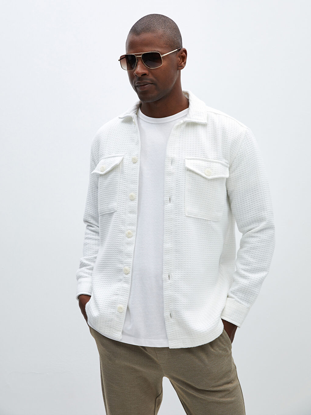 Chemise casual homme manche longue 2025