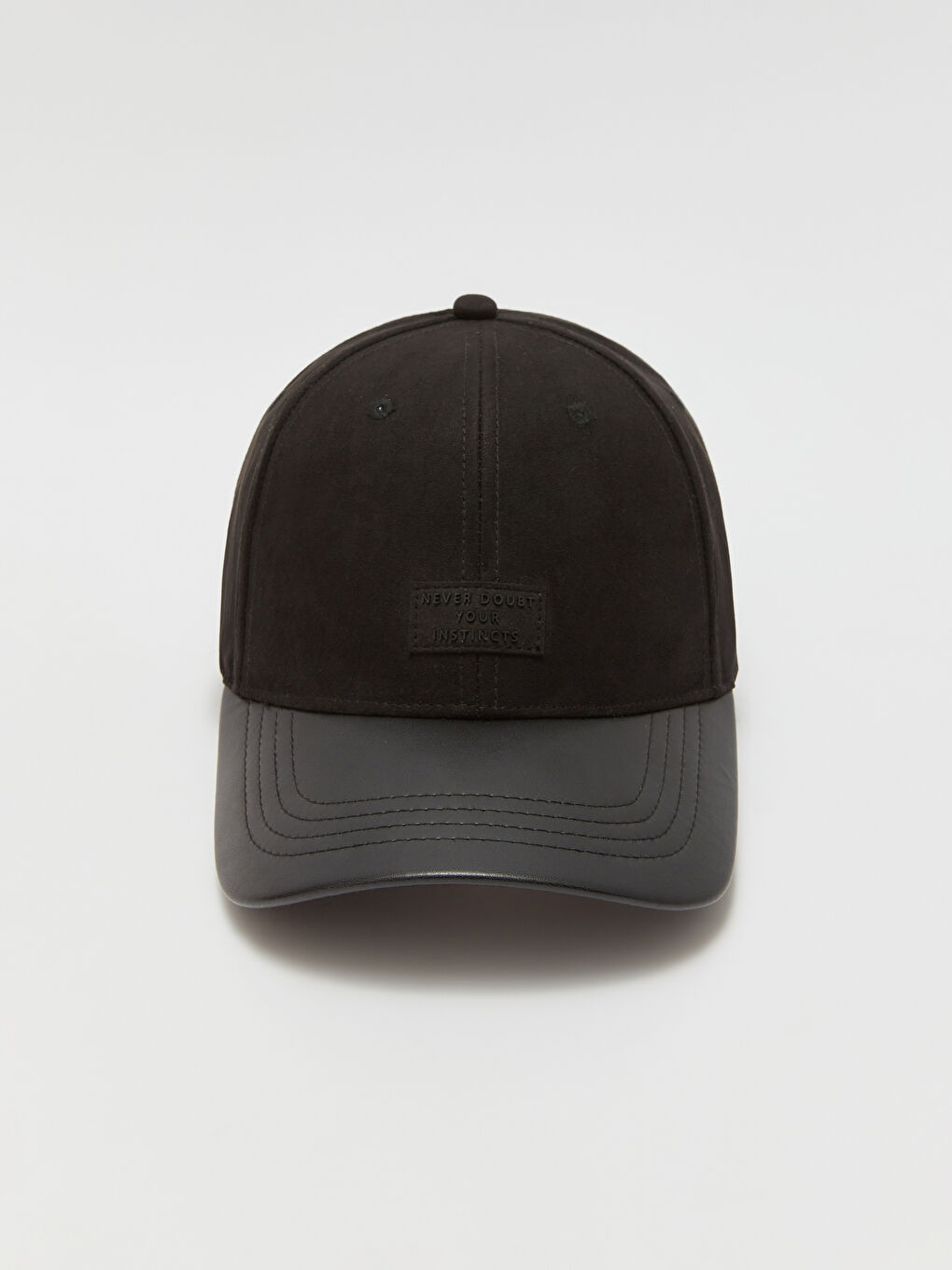 Men's Suede Cap Hat With Label Embroidery -S40532Z8-HEG - S40532Z8-HEG - LC  Waikiki