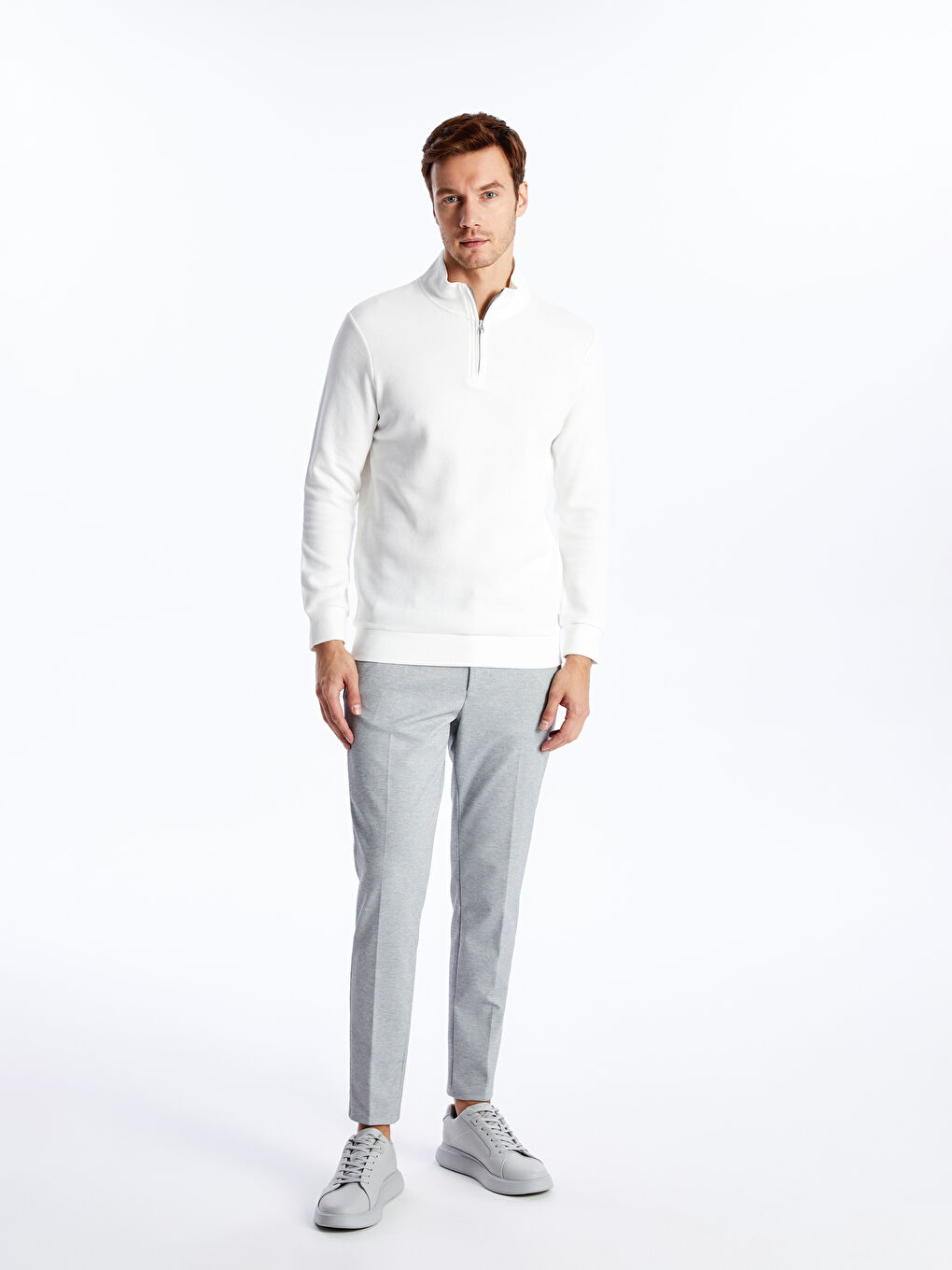 سویشرت مردانه فیت راحت ال سی وایکیکی کلاسیک S40777Z8 | LCWAIKIKI Classic - Image 2