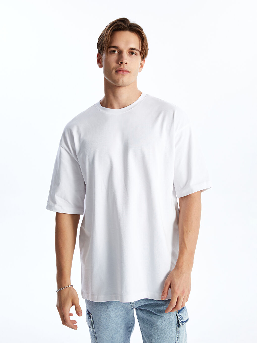 Crew Neck Short Sleeve Men's T-shirt -S41432Z8-Q6K - S41432Z8-Q6K - LC  Waikiki