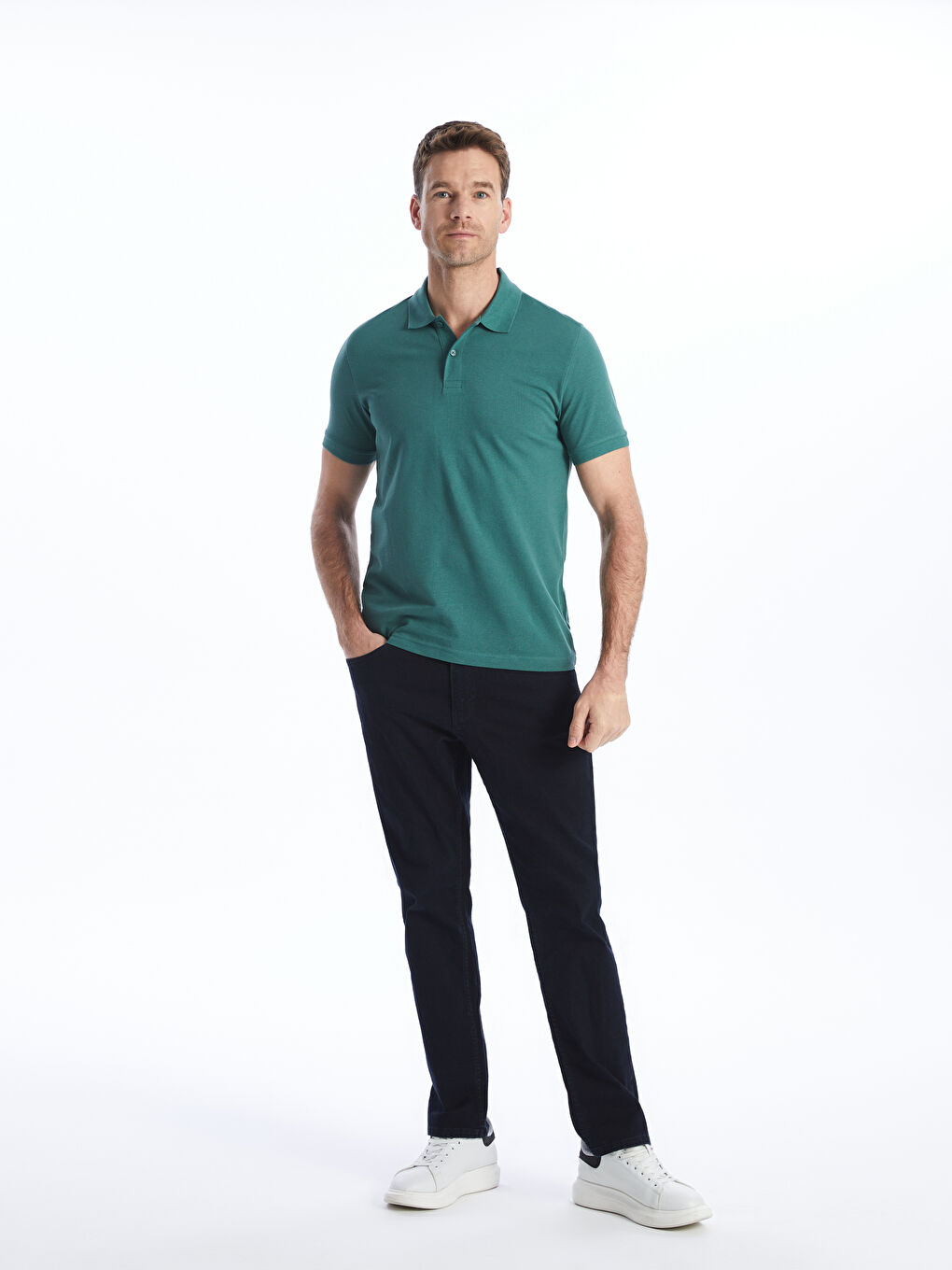Polo Neck Short Sleeve Pike Men's T-shirt -S41699Z8-HRB