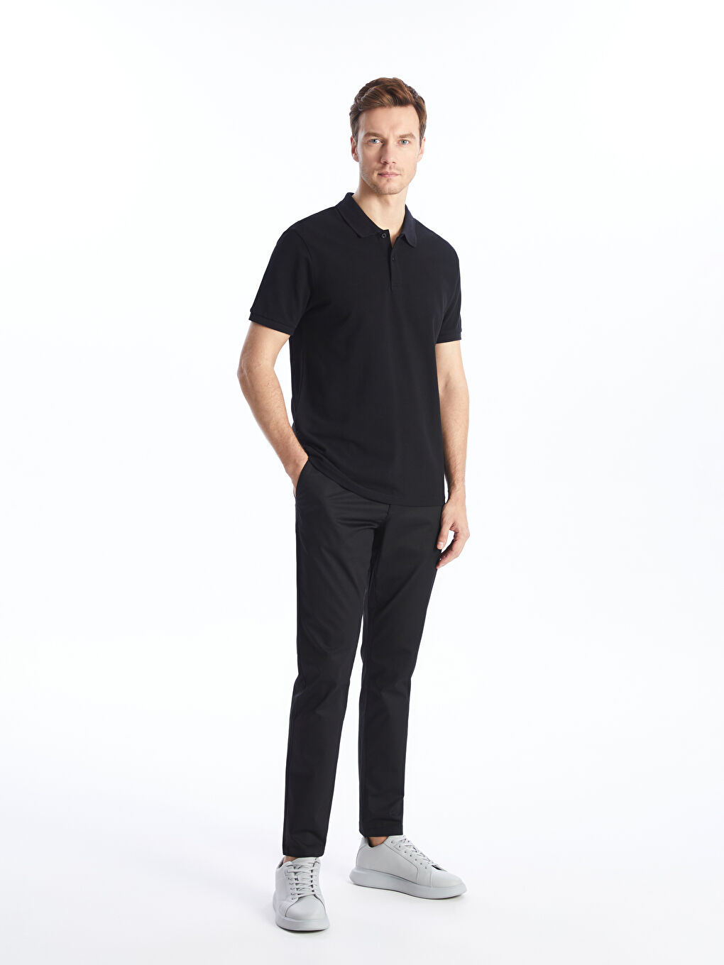 Slim Fit Gabardine Men's Chino Trousers -S41706Z8-CVL - S41706Z8-CVL ...