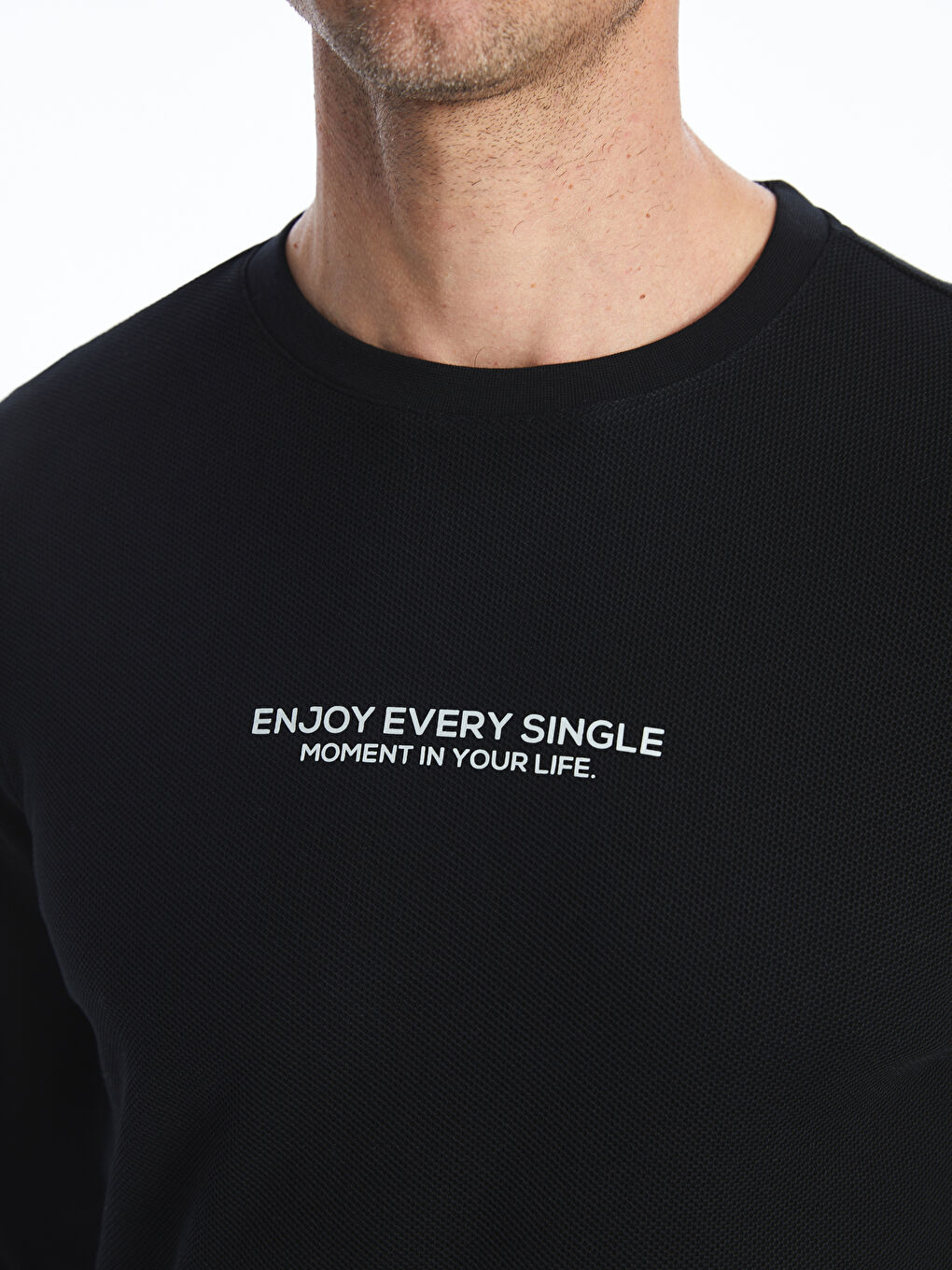 سویشرت مردانه فیت راحت ال سی وایکیکی کلاسیک S41772Z8 | LCWAIKIKI Classic - Image 4