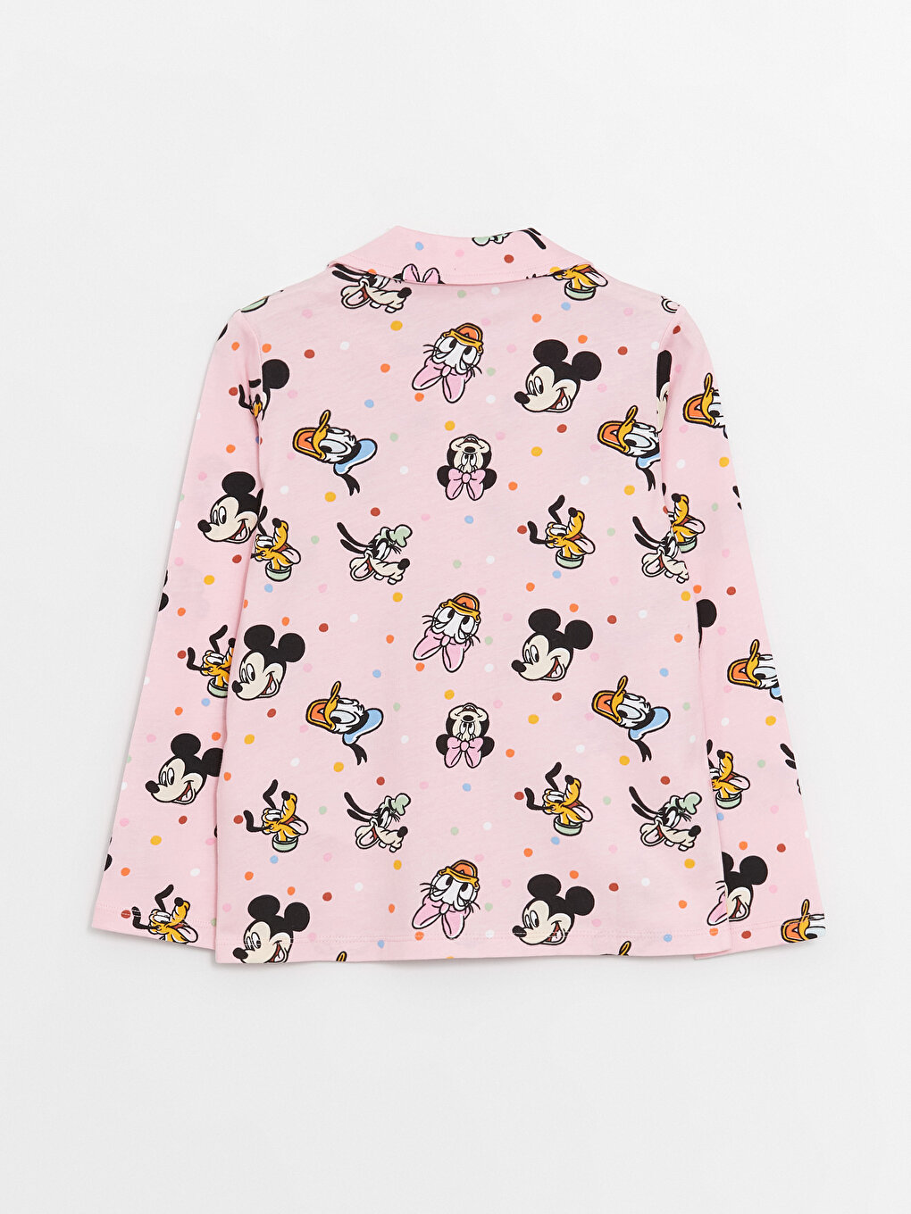 Shirt Collar Minnie Mouse Printed Long Sleeve Girls Pajamas Set  -S42064Z4-LT4 - S42064Z4-LT4 - LC Waikiki