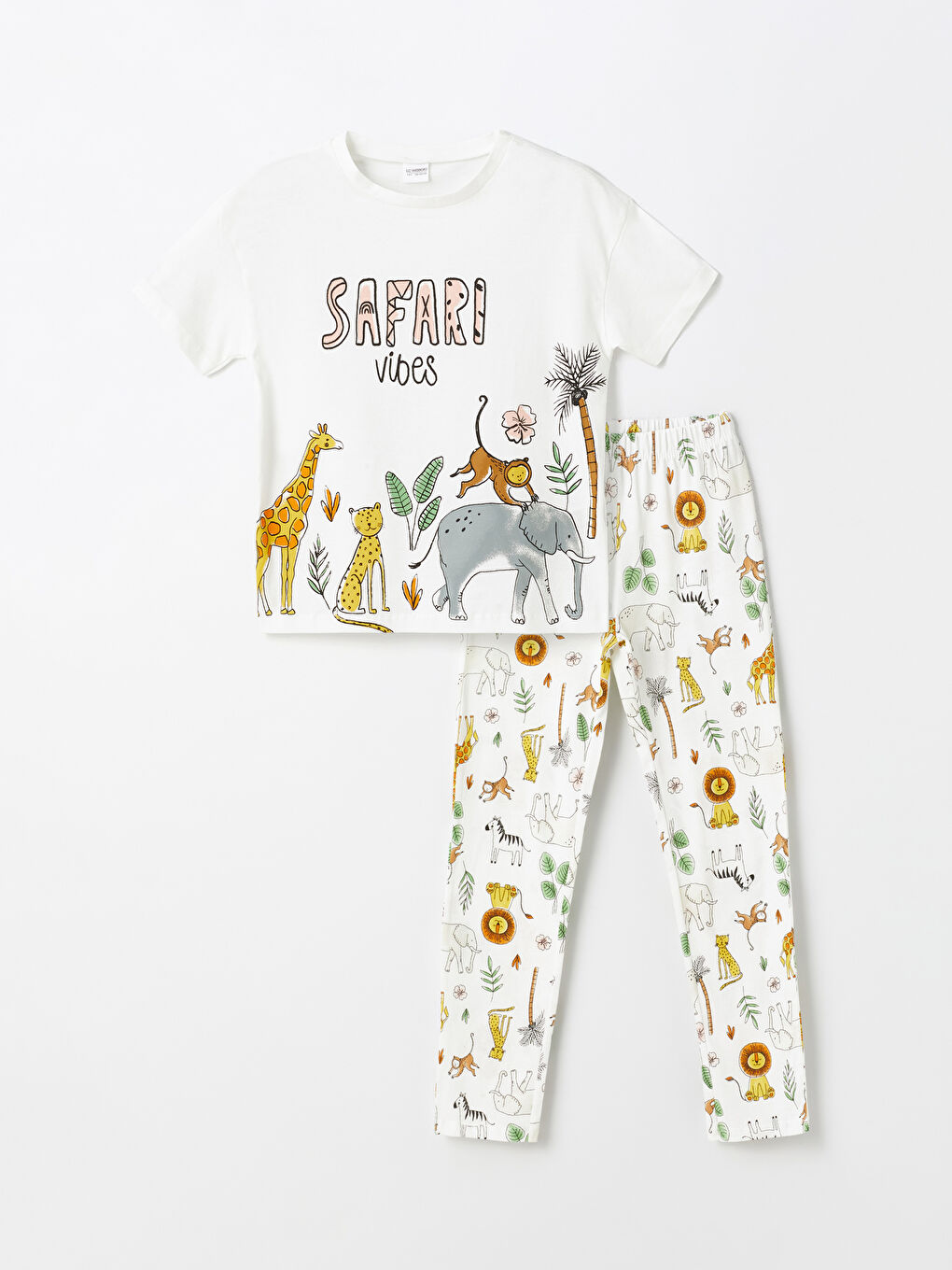 Ensemble de pyjama pour filles a manches courtes et col rond S42202Z4 FDU S42202Z4 FDU LC Waikiki
