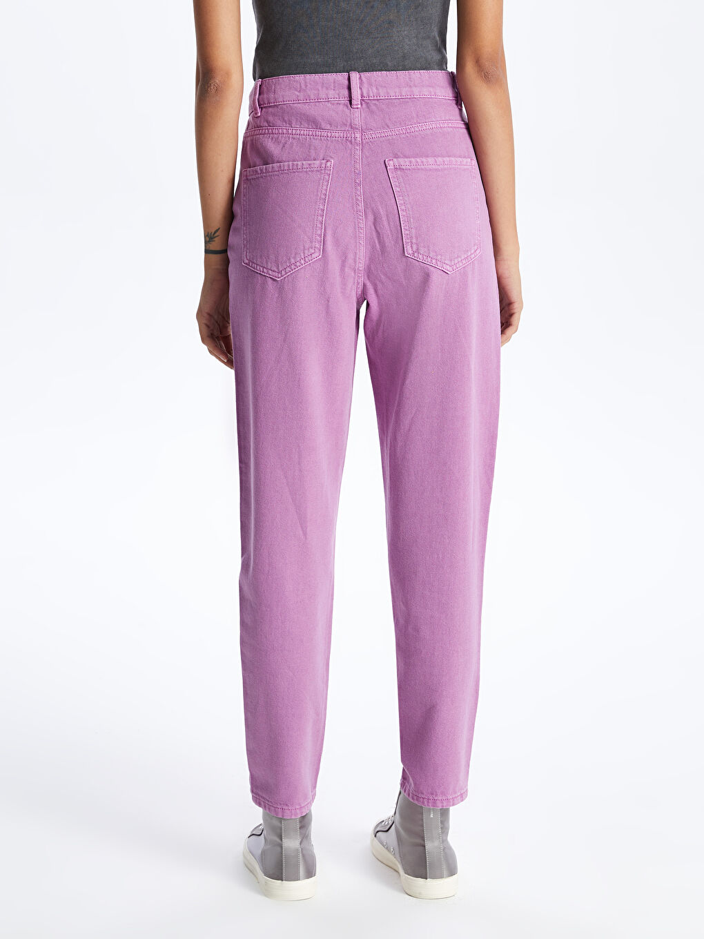 Purple mom jeans hot sale