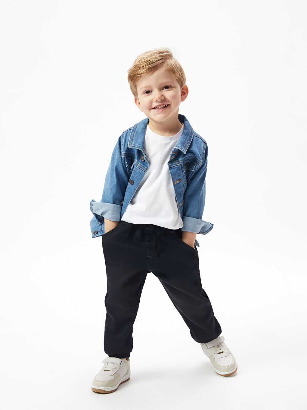 Pantalon basique en jean pour bebe garcon avec taille elastique S42697Z1 326 S42697Z1 326 LC Waikiki
