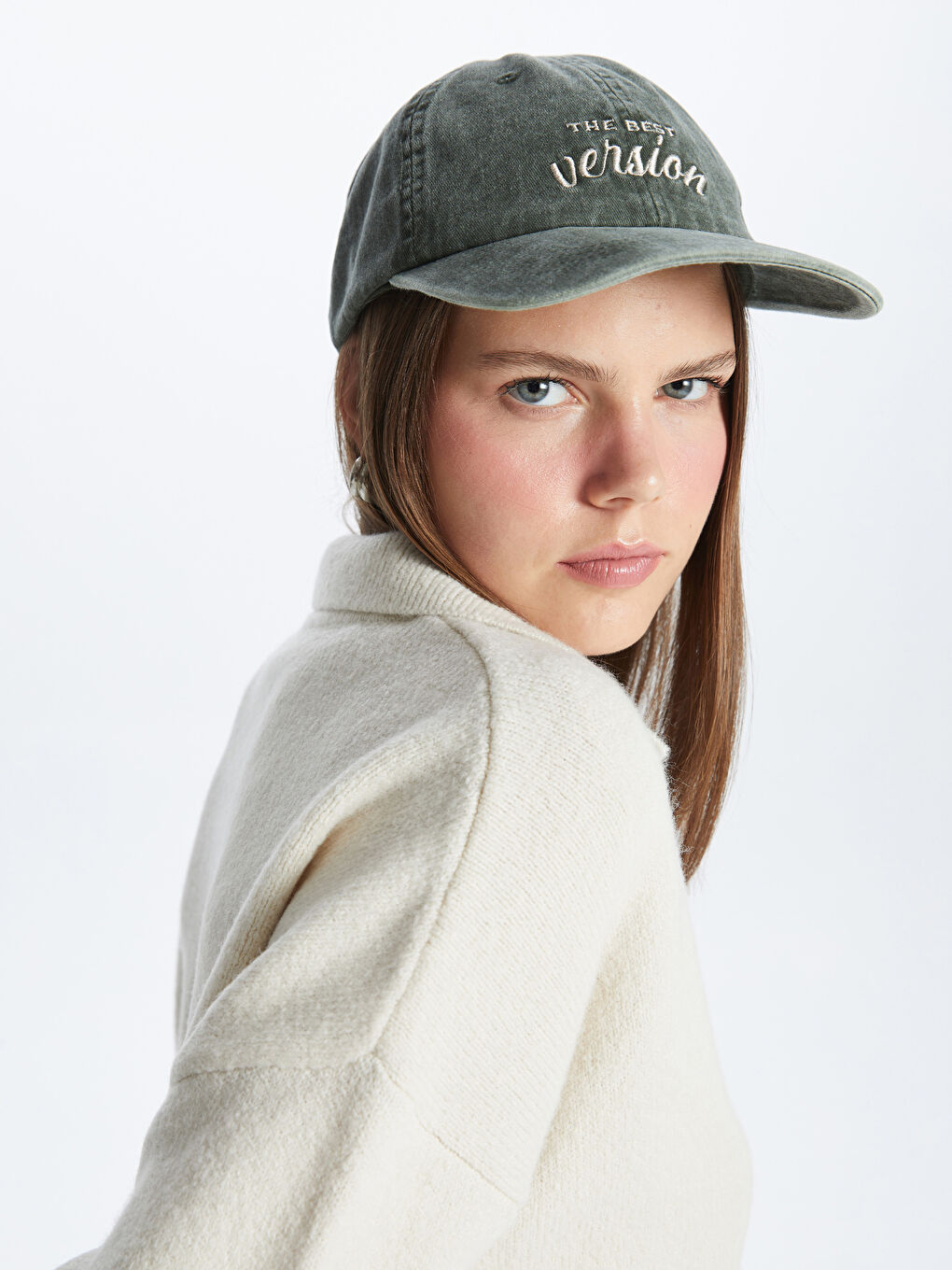 Embroidered Womens Cap Hat -S42899Z8-QSS - S42899Z8-QSS - LC Waikiki