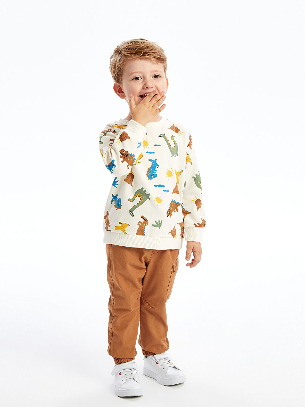 Sweat shirt bebe garcon imprime a manches longues et col rond S44345Z1 LRB S44345Z1 LRB LC Waikiki