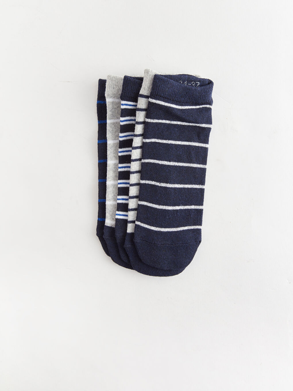 ゆっこ✕4 LC WAIKIKI Striped Boys' Trainer Socks 5 Pack -S44460Z4-K00