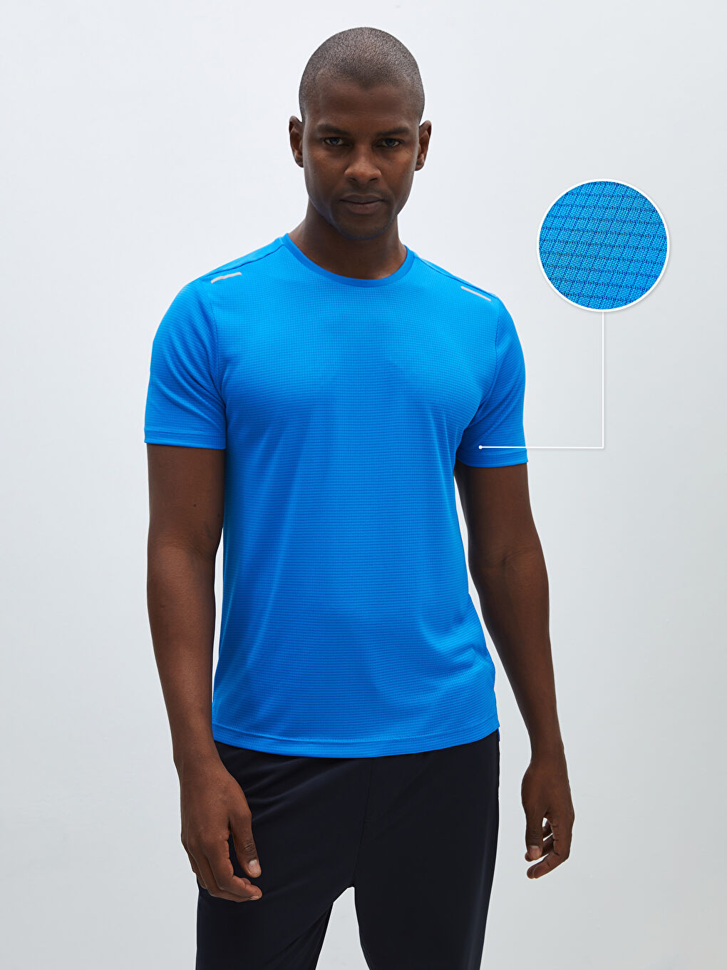 DRY TECH Crew Neck Short Sleeve Men s Textured T Shirt S44503Z8 Q0U S44503Z8 Q0U LC Waikiki