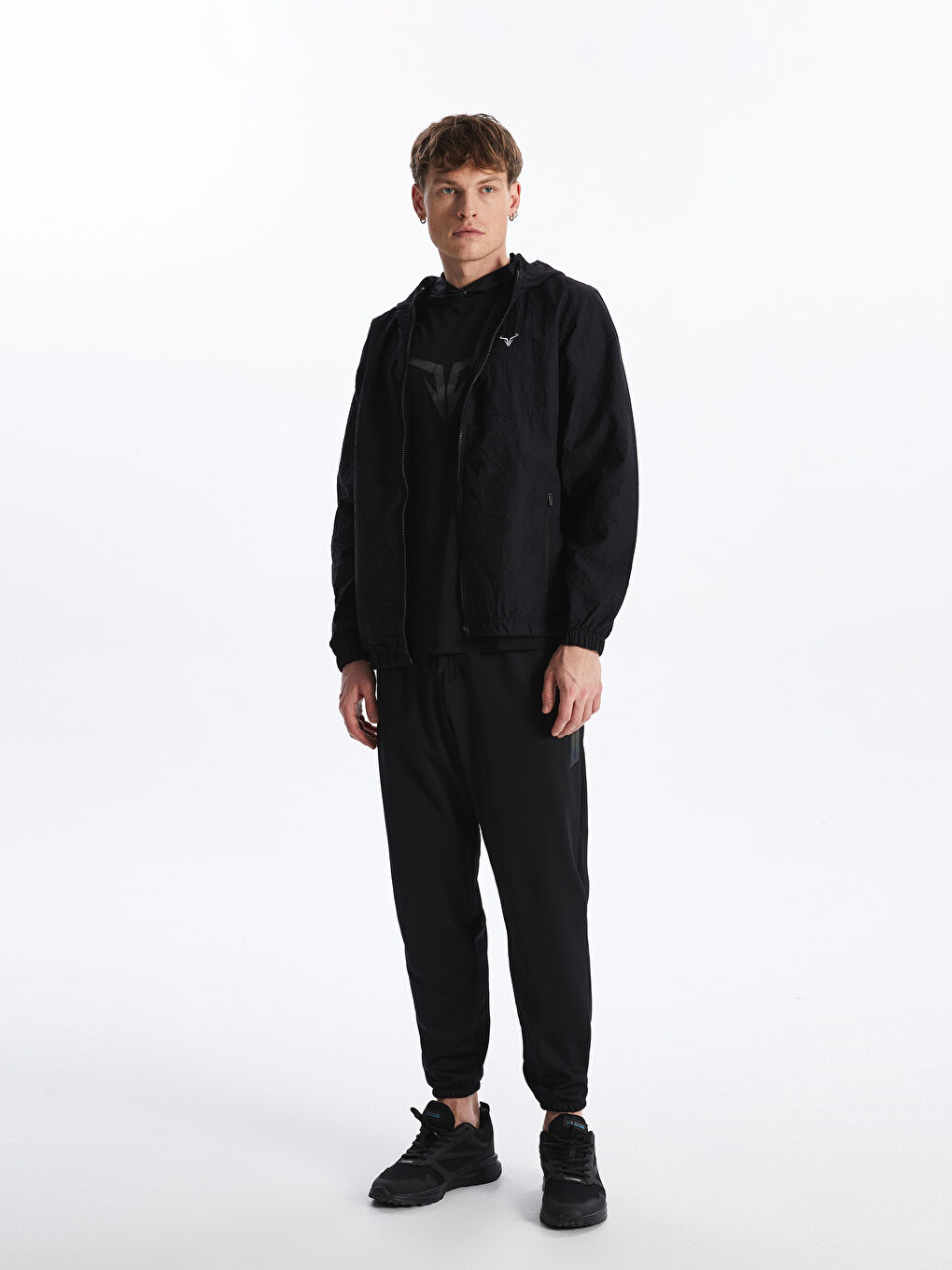 Standard Fit Hooded Men's Coat -S44981Z8-CVL - S44981Z8-CVL