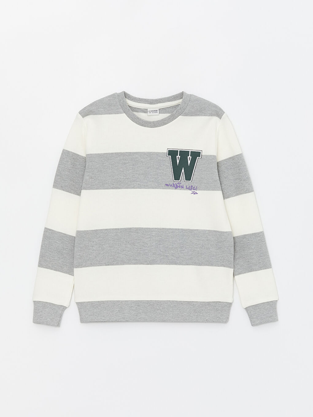 Crew Neck Striped Long Sleeve Boy T-shirt -S45389Z4-SZ5 - S45389Z4-SZ5 - LC  Waikiki
