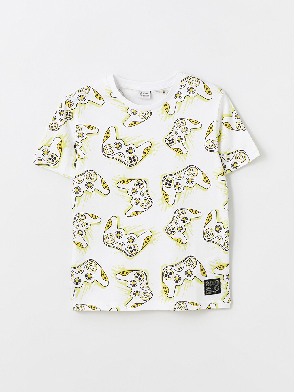Crew Neck Printed Short Sleeve Boy T-Shirt -S46979Z4-VE4 