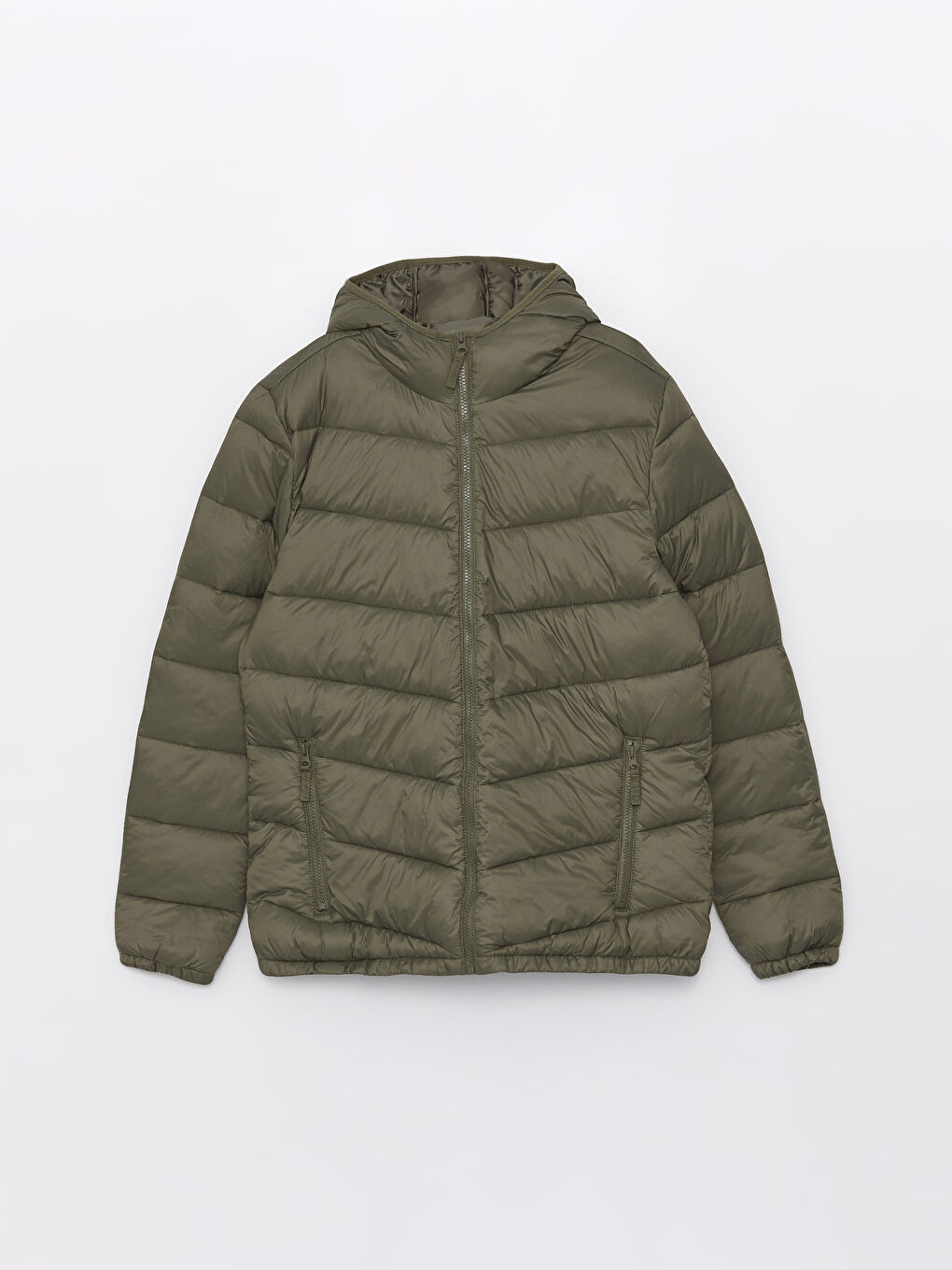 Slim Fit Hooded Men's Puffer Coat -S48090Z8-HCZ - S48090Z8