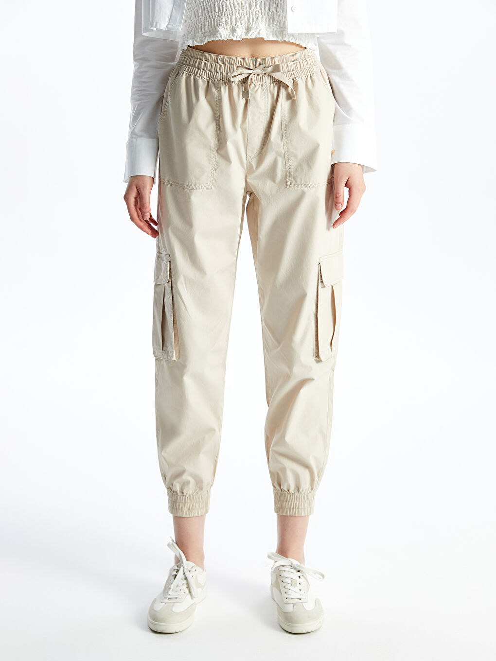 Elastic Waist Jogger Women's Cargo Pants -S48654Z8-Y0A - S48654Z8-Y0A - LC  Waikiki