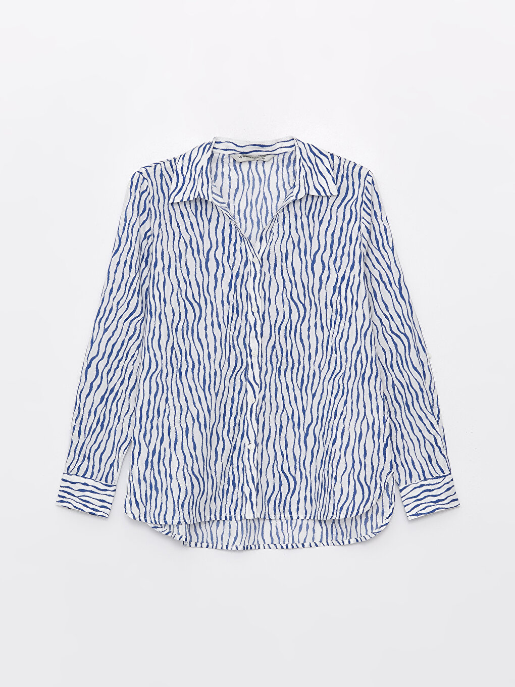 Patterned Long Sleeve Women's Shirt -S48714Z8-LRA - S48714Z8-LRA 