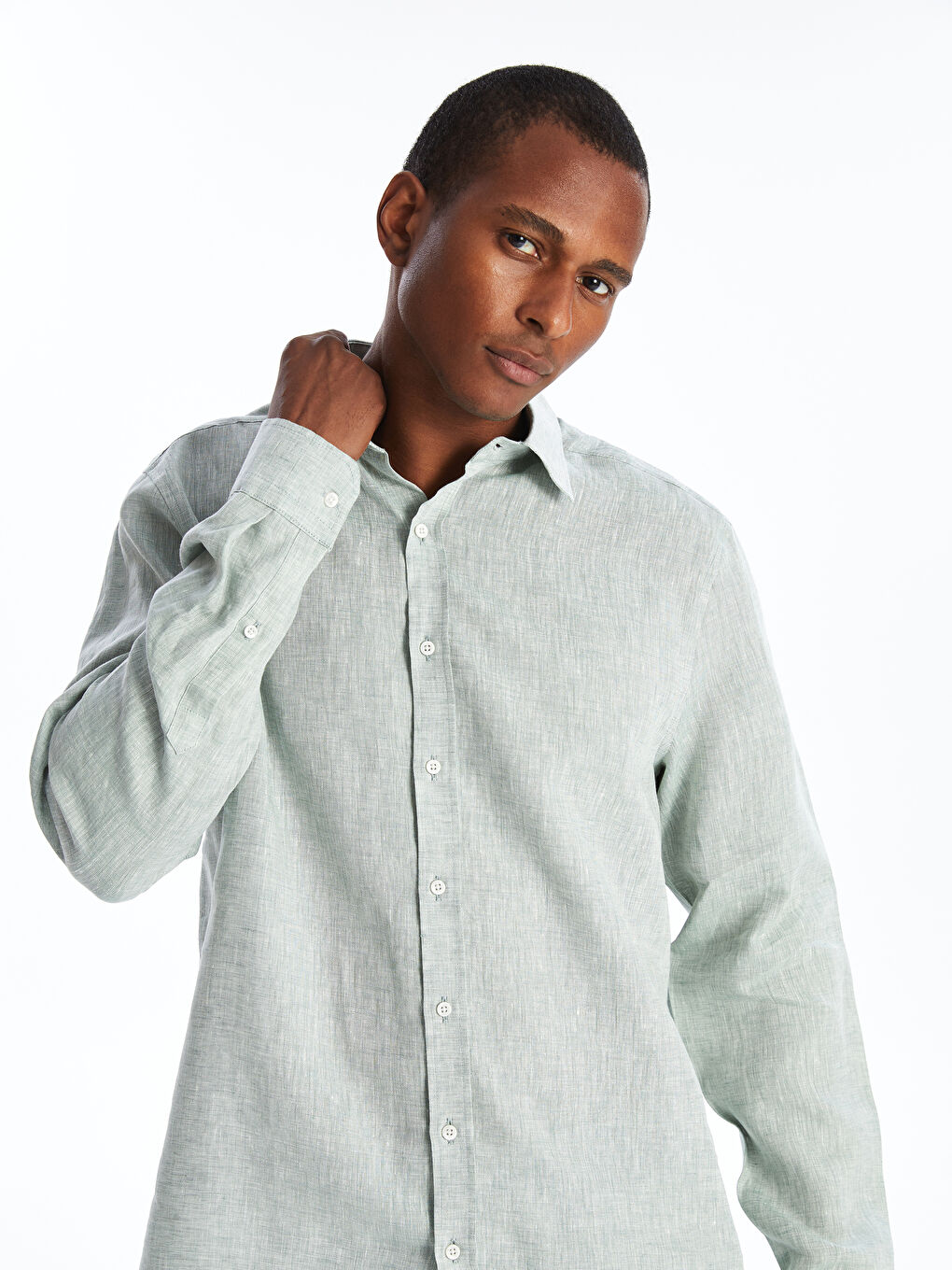 پیراهن مردانه فیت نرمال سوز بلو S48866Z8 | SOUTHBLUE - Image 3