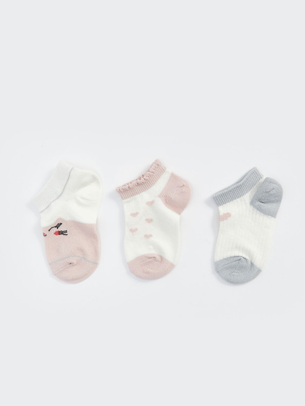 新品入荷 Printed Baby -S48874Z1-E5Y 3-Pack Socks Ankle Girls' 魚介