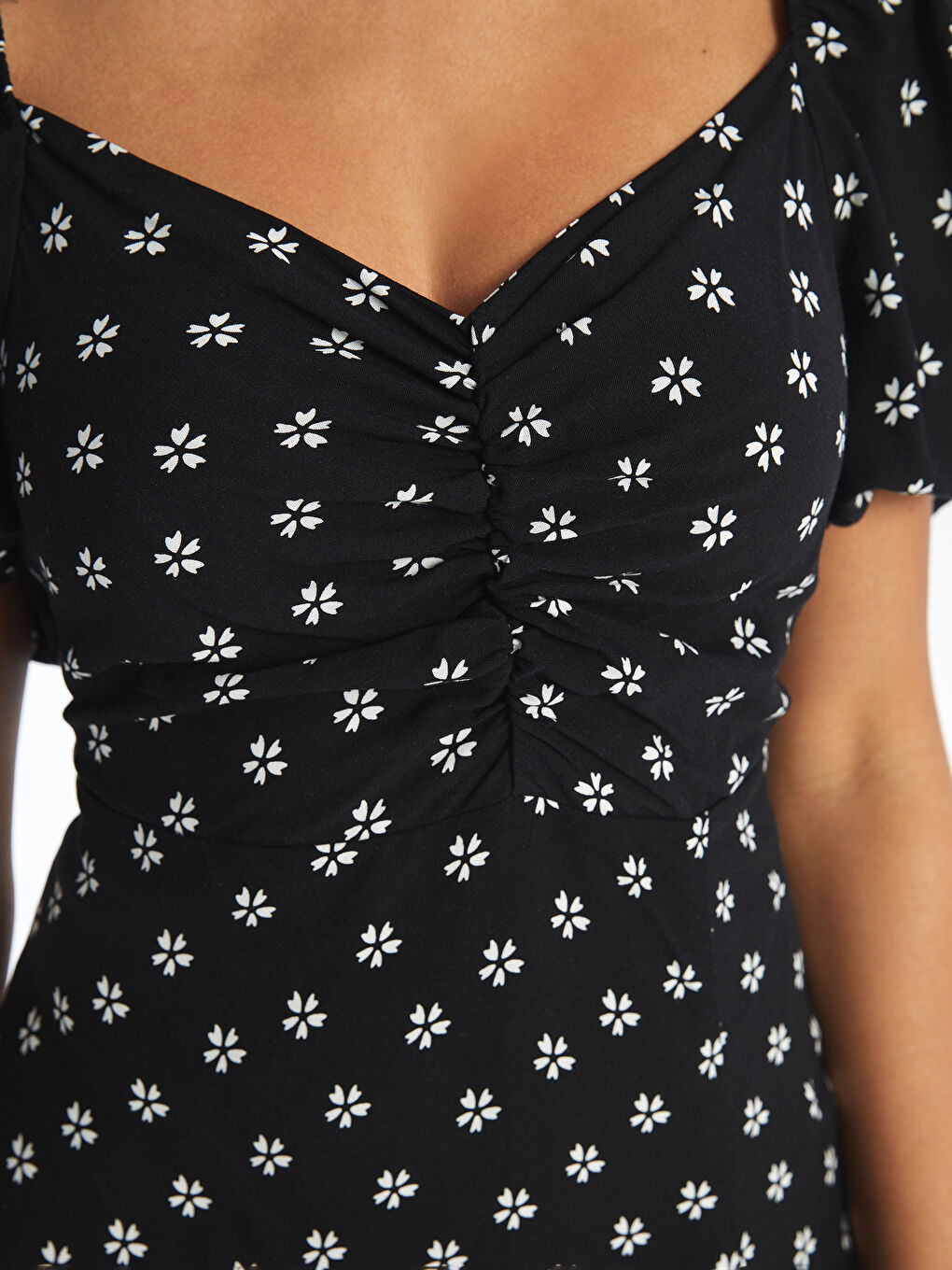 AMERI 2PIECES FLOWER LAYERED DRESS