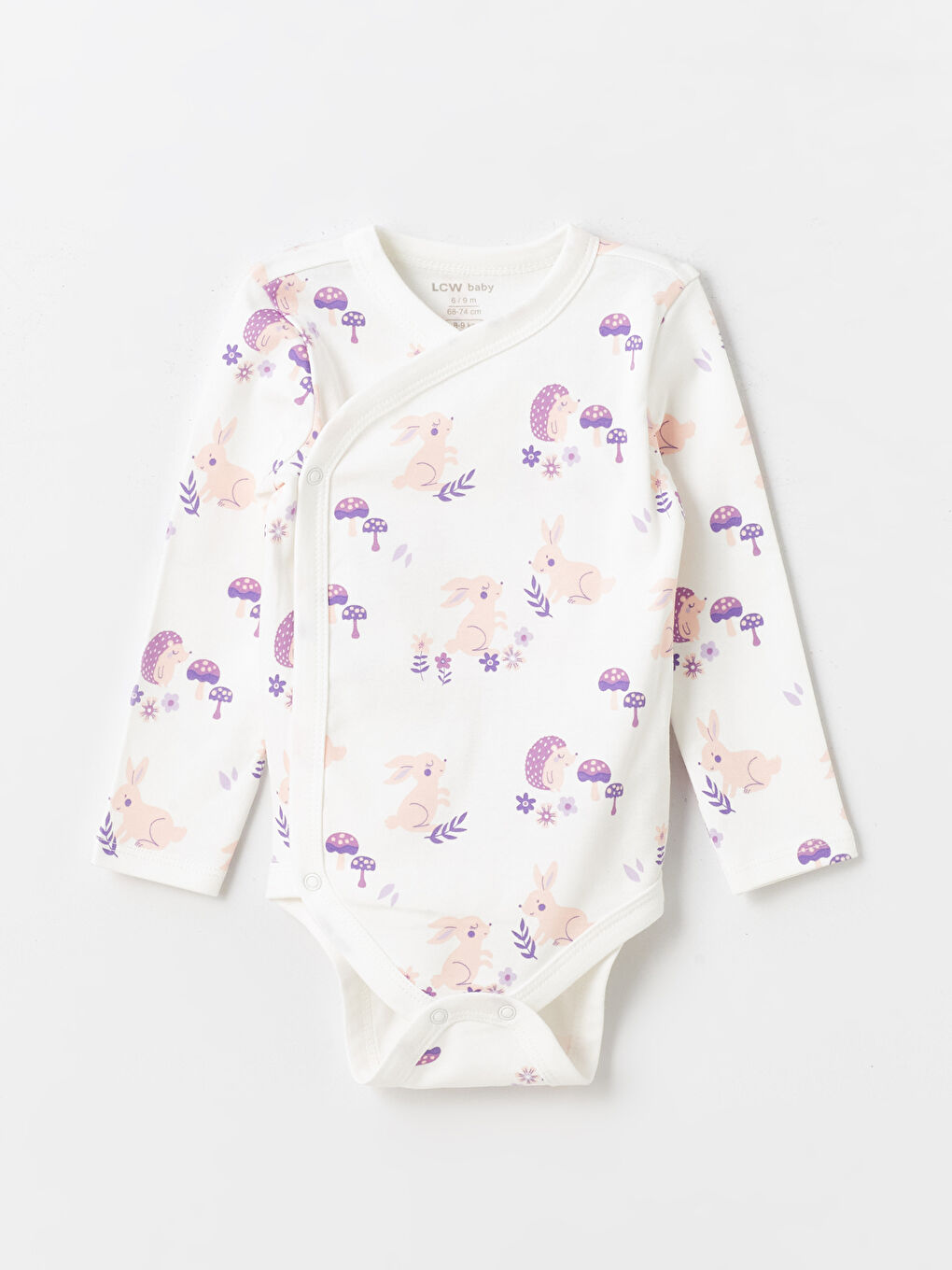 بادی نوزاد دختر فیت نرمال ال سی وایکیکی بیبی S49489Z1 | LCW baby - Image 4