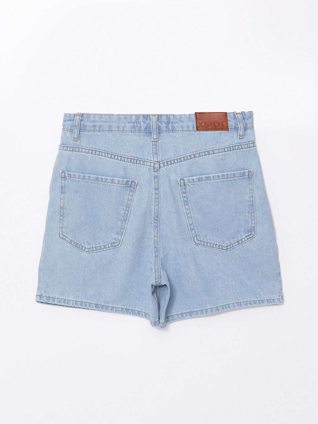 Tシャツ・カットソー Side Big Denim Shorts 4COL LC WAIKIKI Standard Fit Women's Floral Embroidered Denim