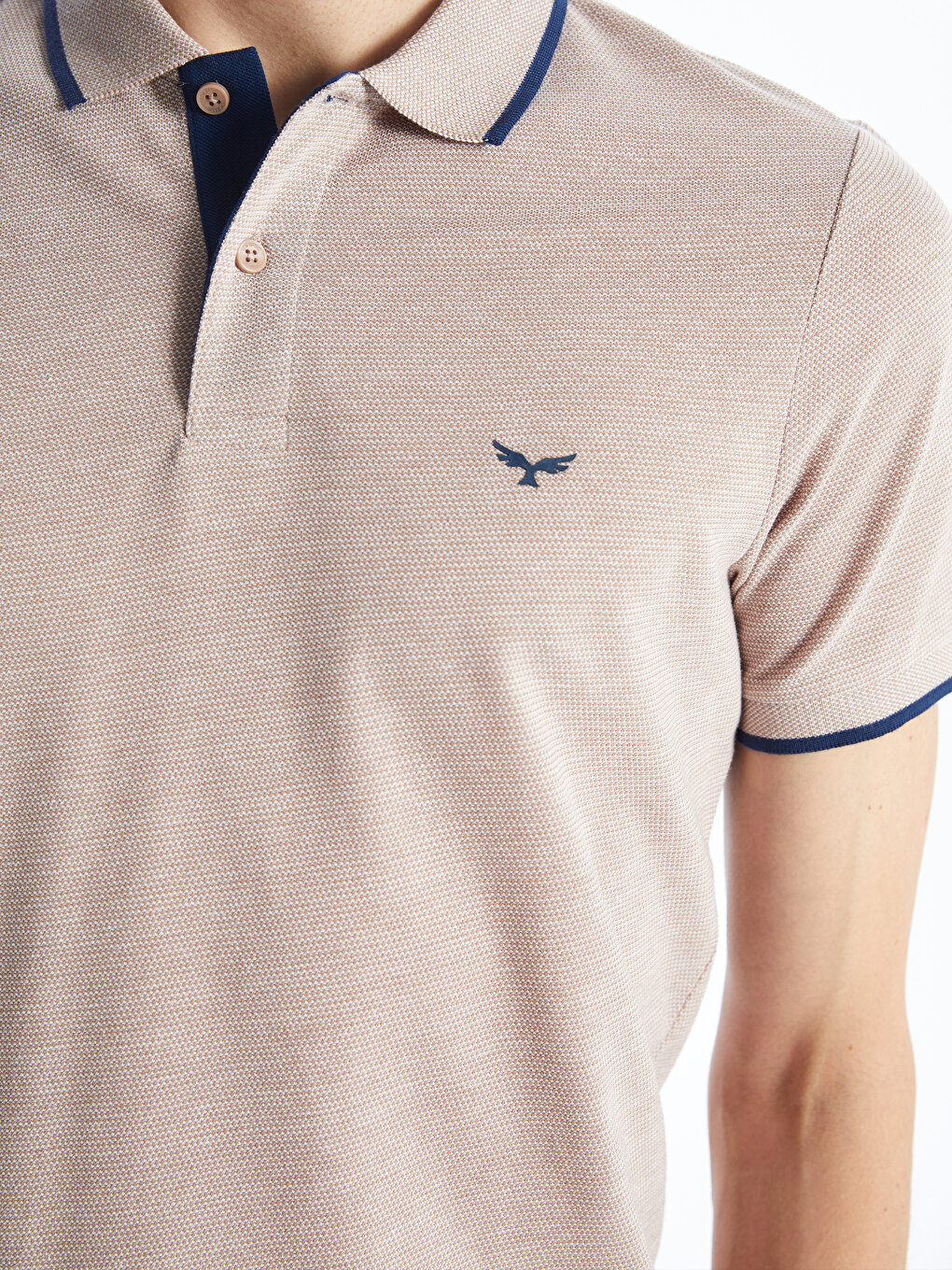 Polo Neck Short Sleeve Embroidered Men's T-Shirt -S4AG38Z8-E0B 