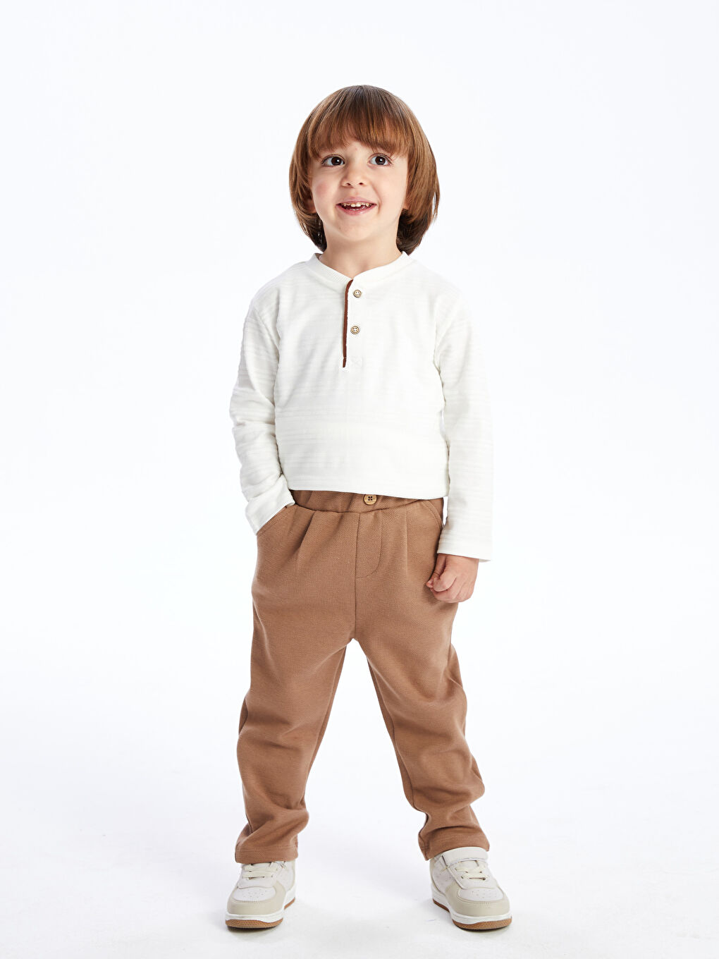 Elastic Waist Basic Baby Boy Jogger Sweatpants -S4AG69Z1-GTU