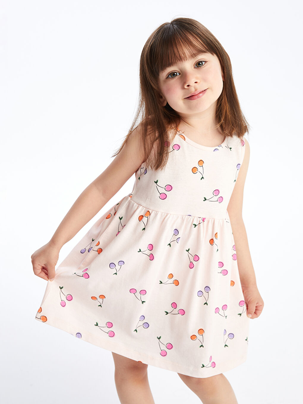 Crew Neck Printed Baby Girl Dress S4AG94Z1 LT9 S4AG94Z1 LT9 LC Waikiki