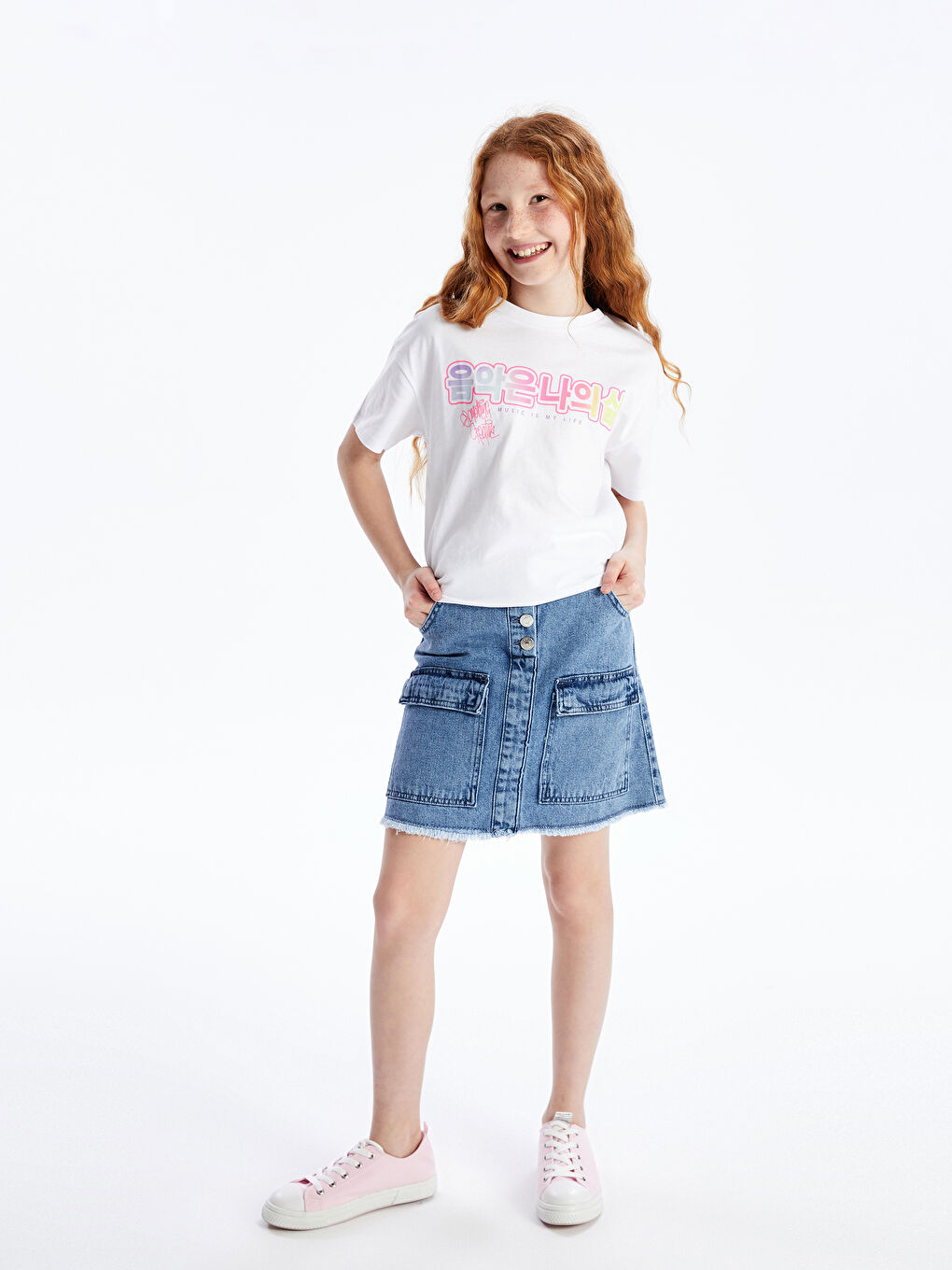 Jupe en jean enfant fille S4AK31Z4 SHK S4AK31Z4 SHK LC Waikiki
