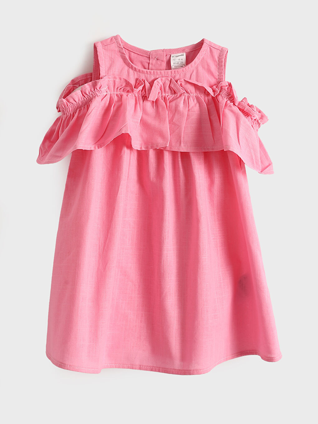 LC WAIKIKI Crew Neck Baby Girls' Dress -S4AQ80Z1-SMU S4AQ80Z1