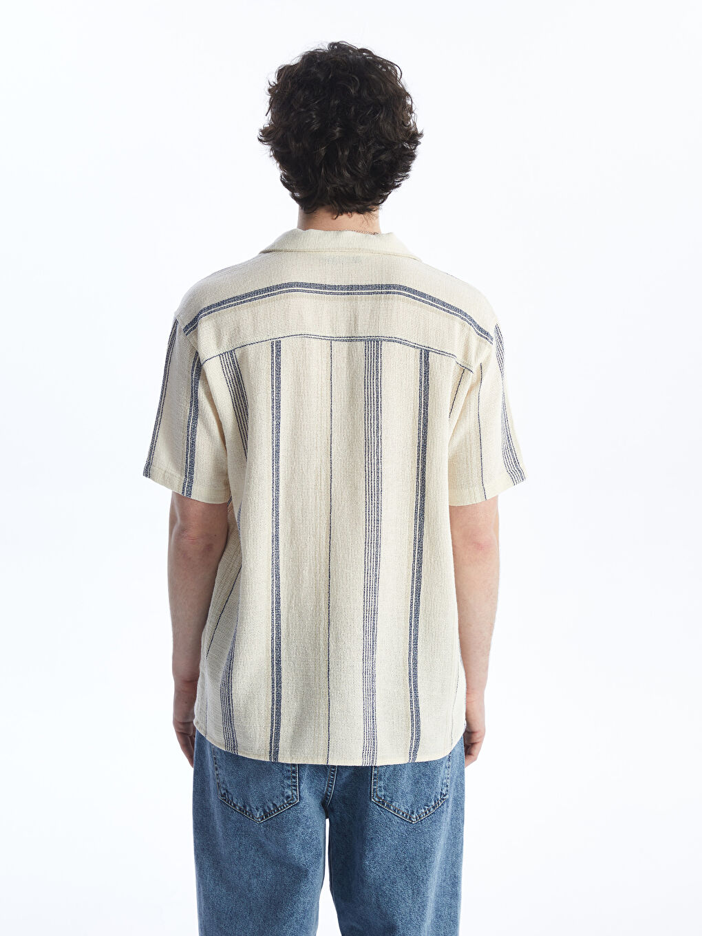 XSIDE Regular Fit Short Sleeve Striped Men's Shirt -S4AS81Z8