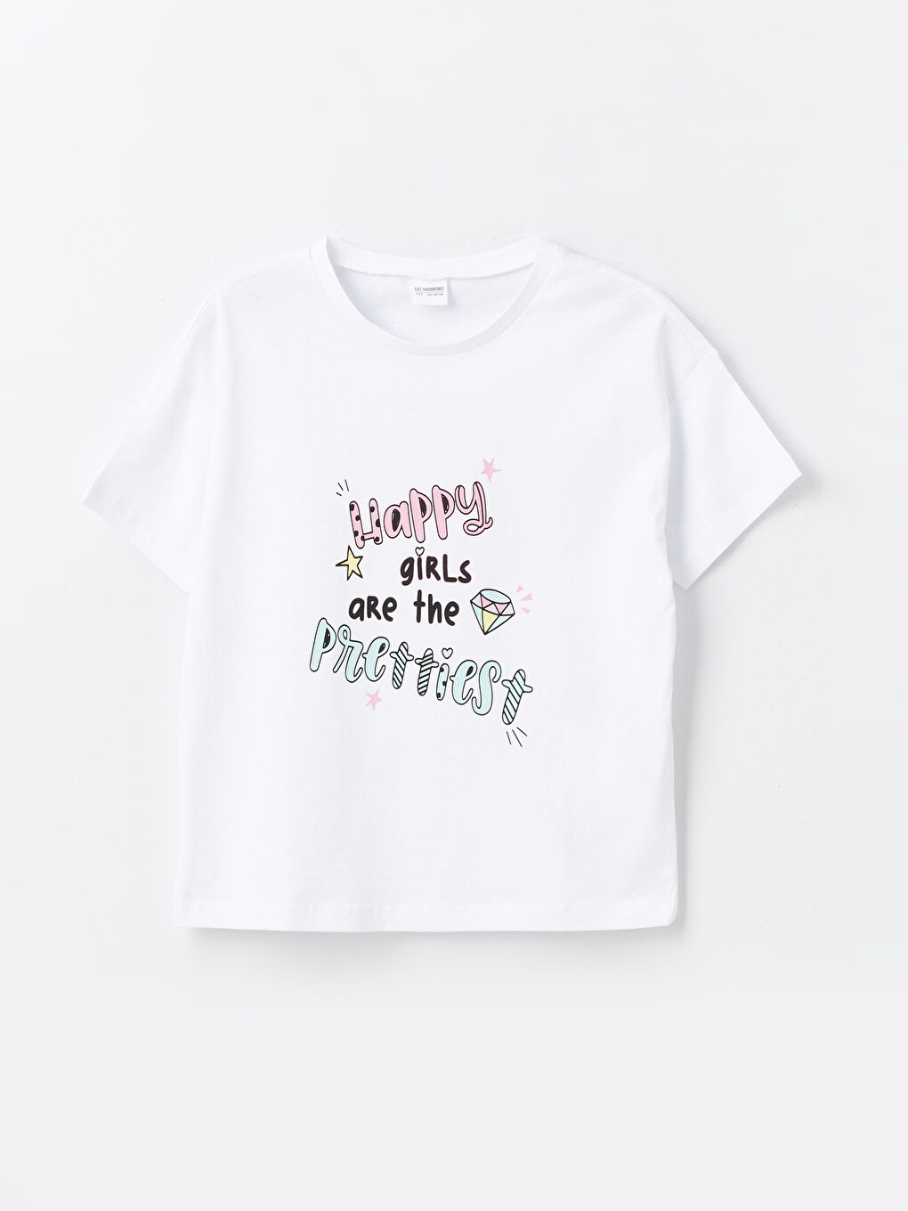 ست پیژامه با شلوارک دخترانه رگولار ال سی وایکیکی S4AY41Z4 | LCW Kids - Image 2