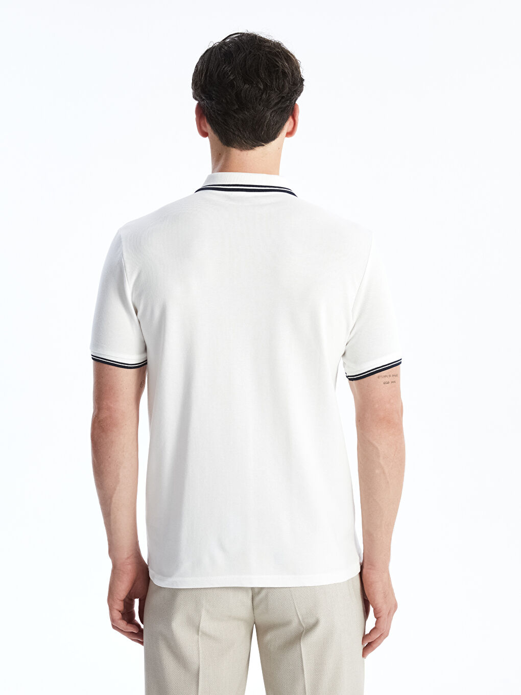 経典 Pique Sleeve Short Neck Polo Men's -S4BN18Z8-R9J T-Shirt ジャケット・アウター