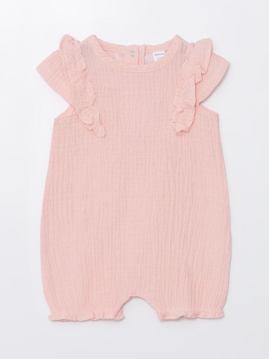 Crew Neck Short Sleeved Baby Girl Rompers S4BR36Z1 VHL S4BR36Z1 VHL LC Waikiki