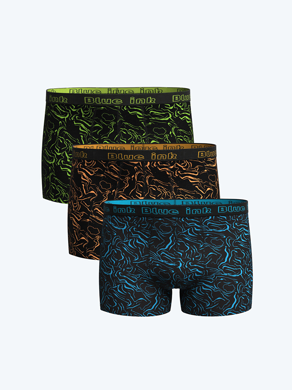 【CPC-L24】Ryusei LC WAIKIKI Standard Fit Cotton Stretch Men's Boxer 3-pack