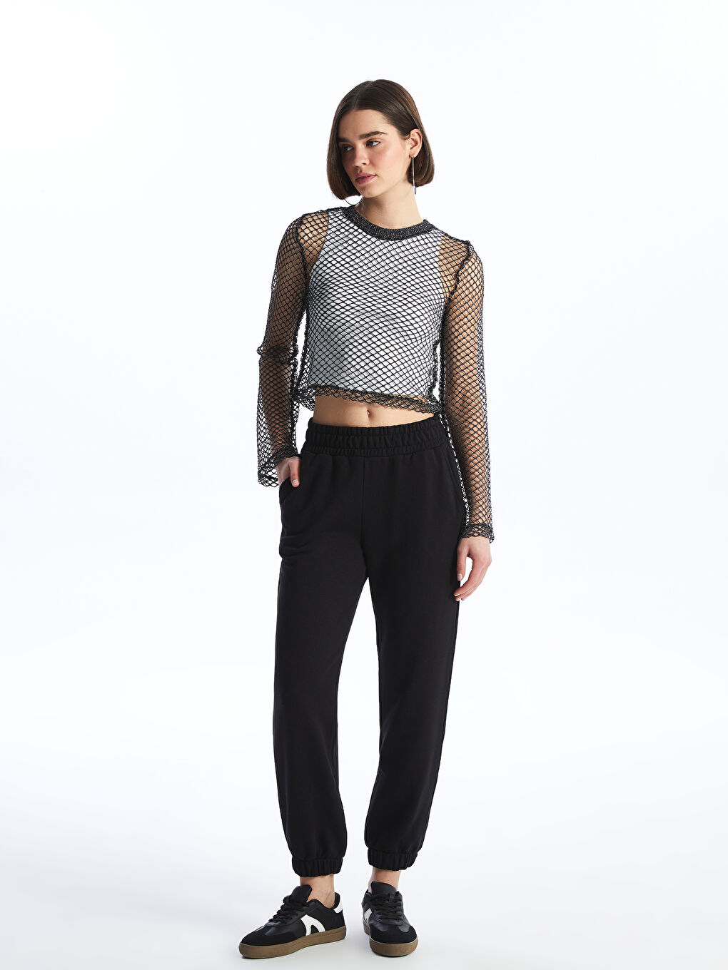 Women's Elastic Waist Regular Jogger Sweatpants -S4CK30Z8